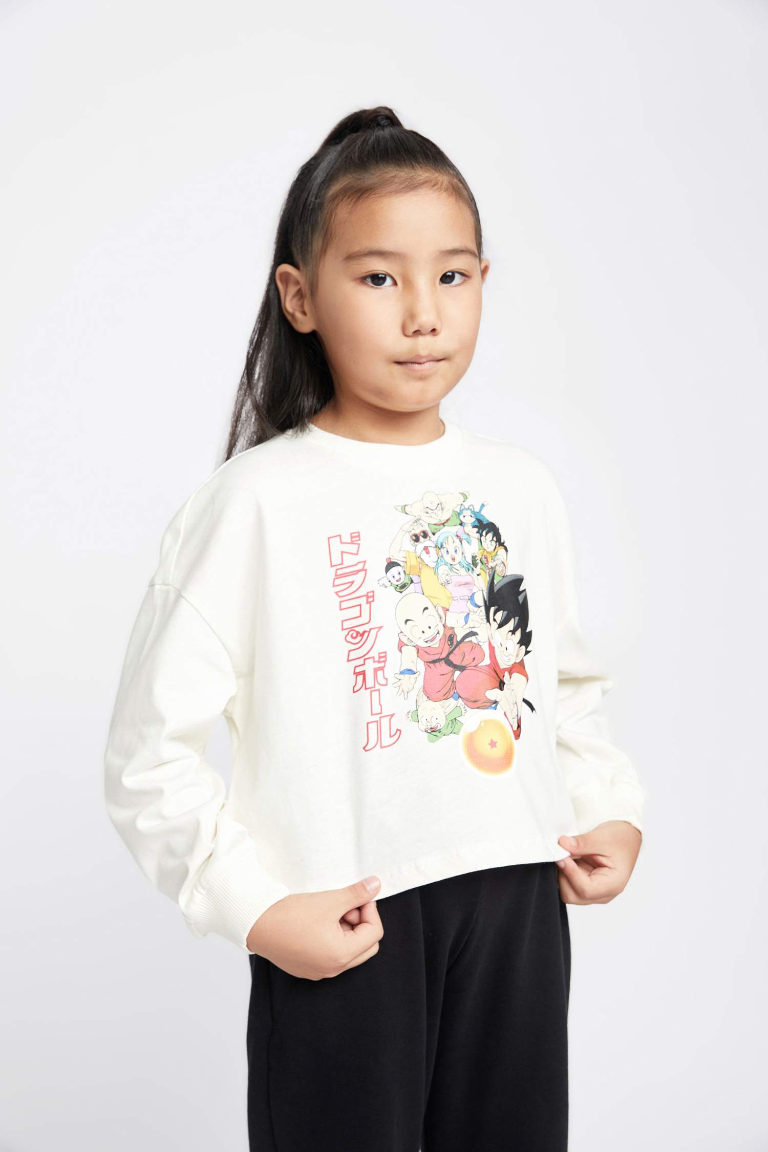 Girl Dragon Ball Cotton Long Sleeve T-Shirt