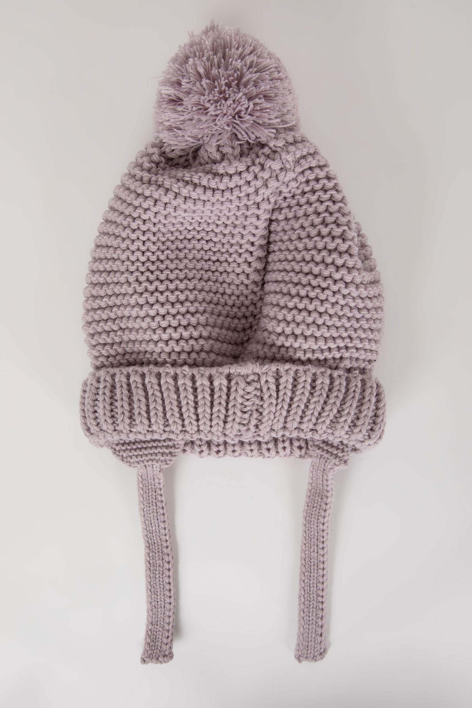 Baby Girl Pompom Knitwear Beret