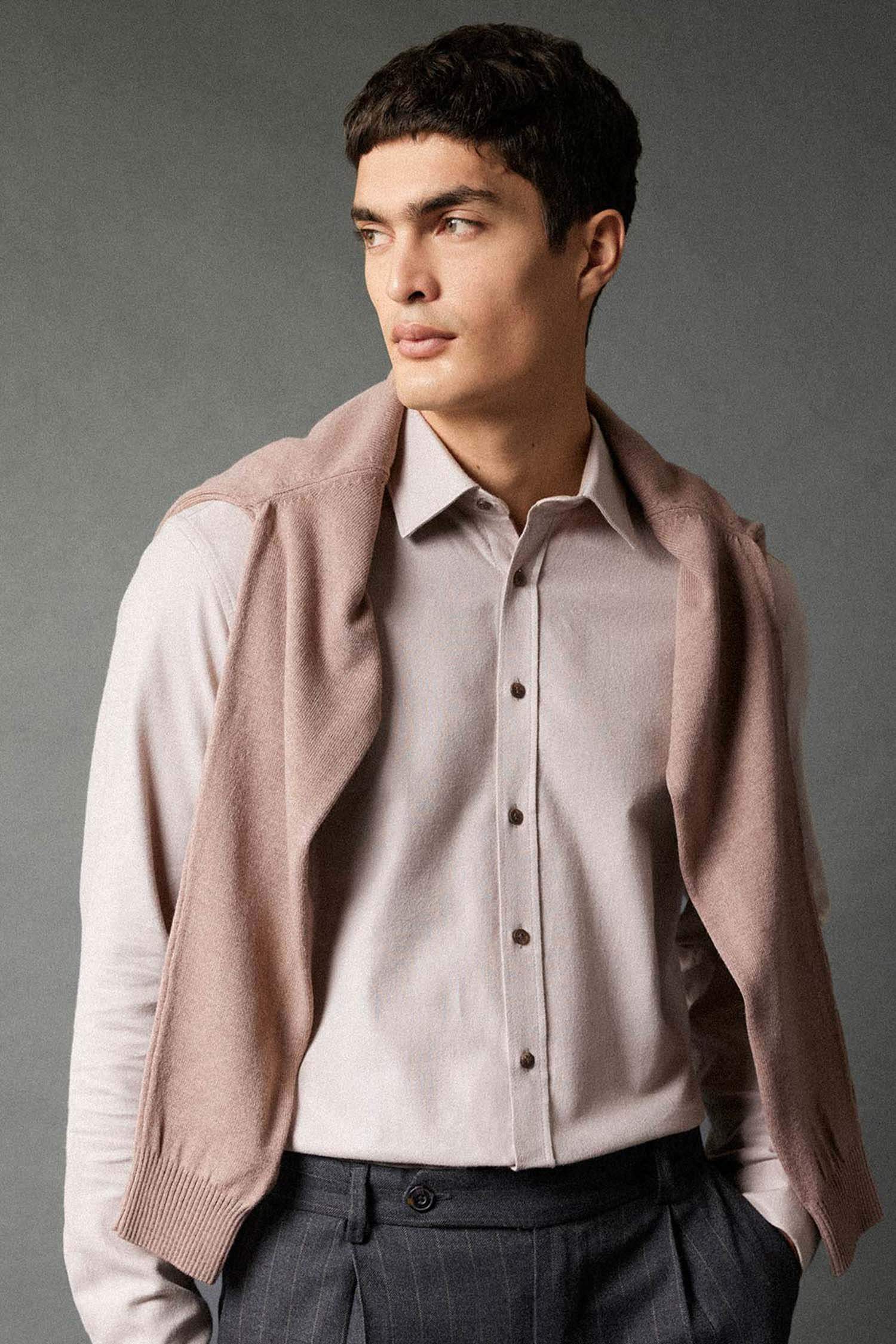 قميص بولو مودرن فيت ردن طويل