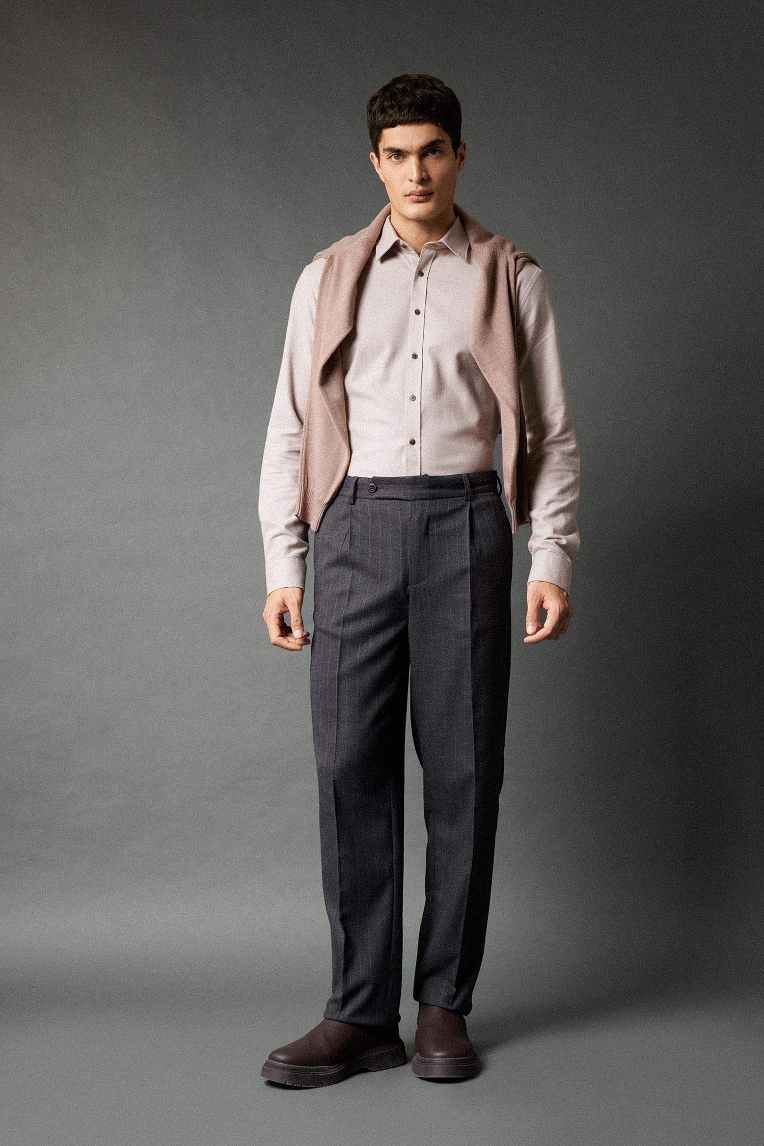 قميص بولو مودرن فيت ردن طويل