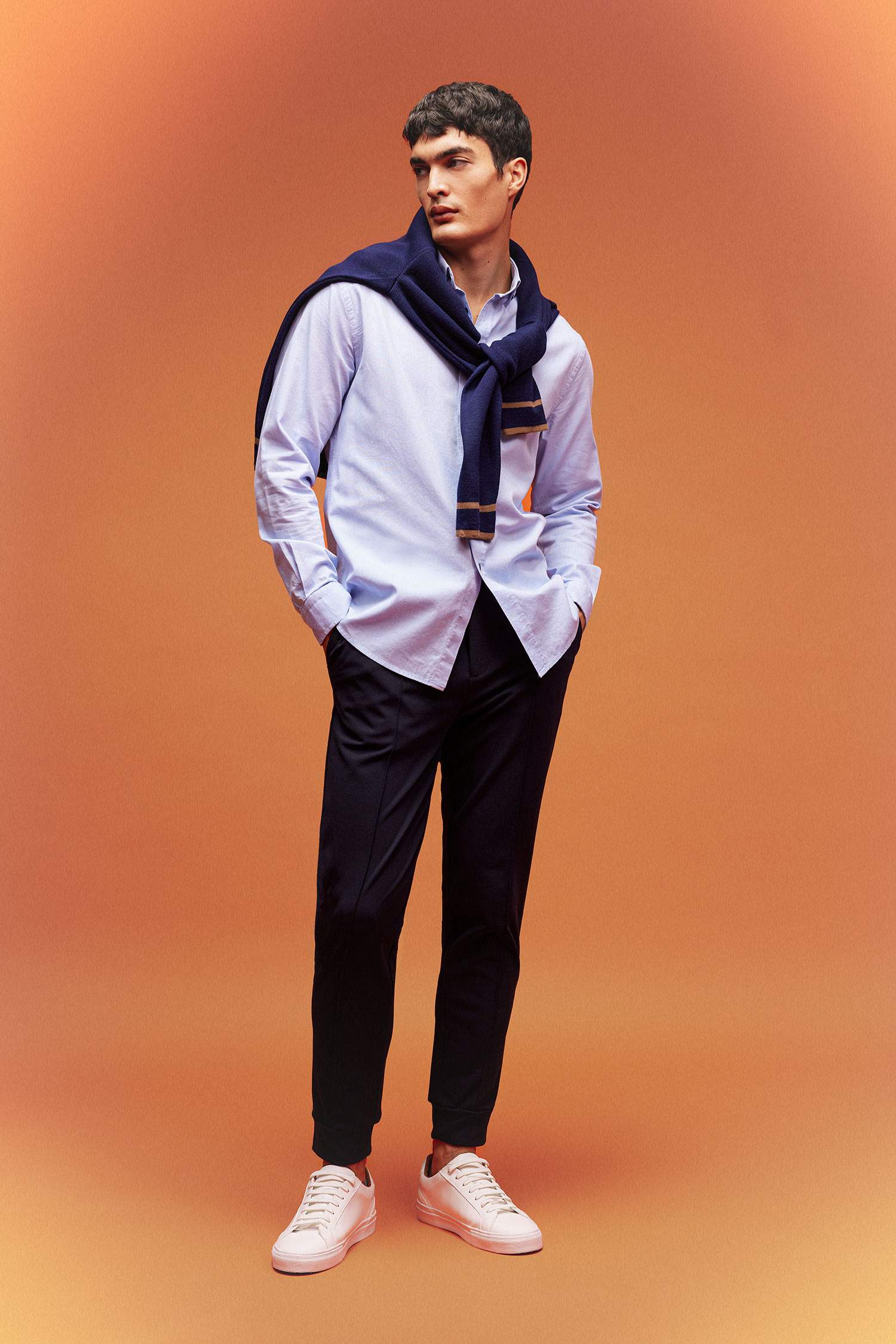 Modern Fit Oxford Long Sleeve Shirt