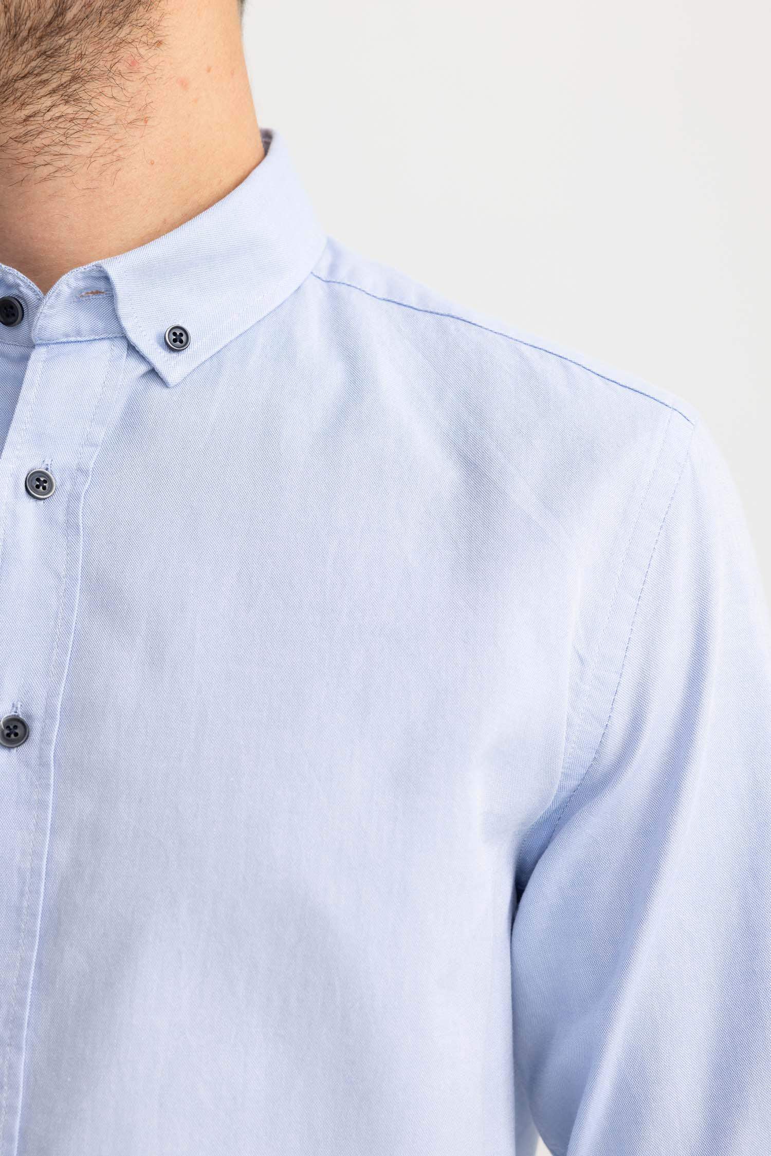 Modern Fit Oxford Long Sleeve Shirt