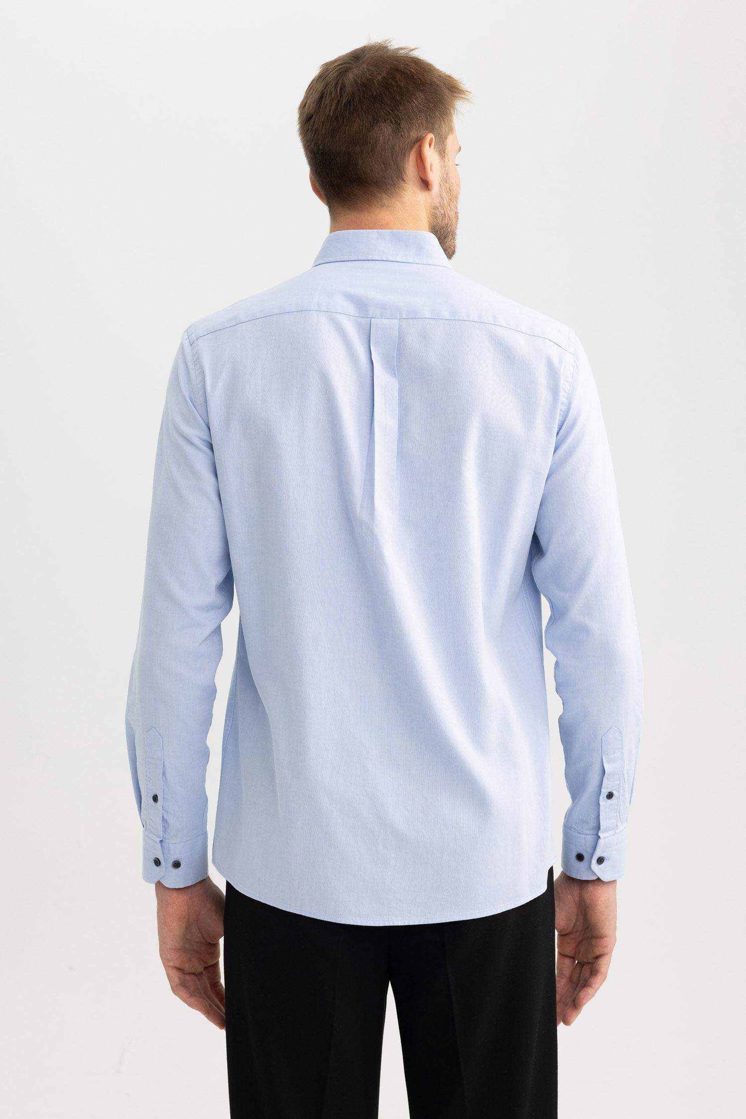 Modern Fit Oxford Long Sleeve Shirt