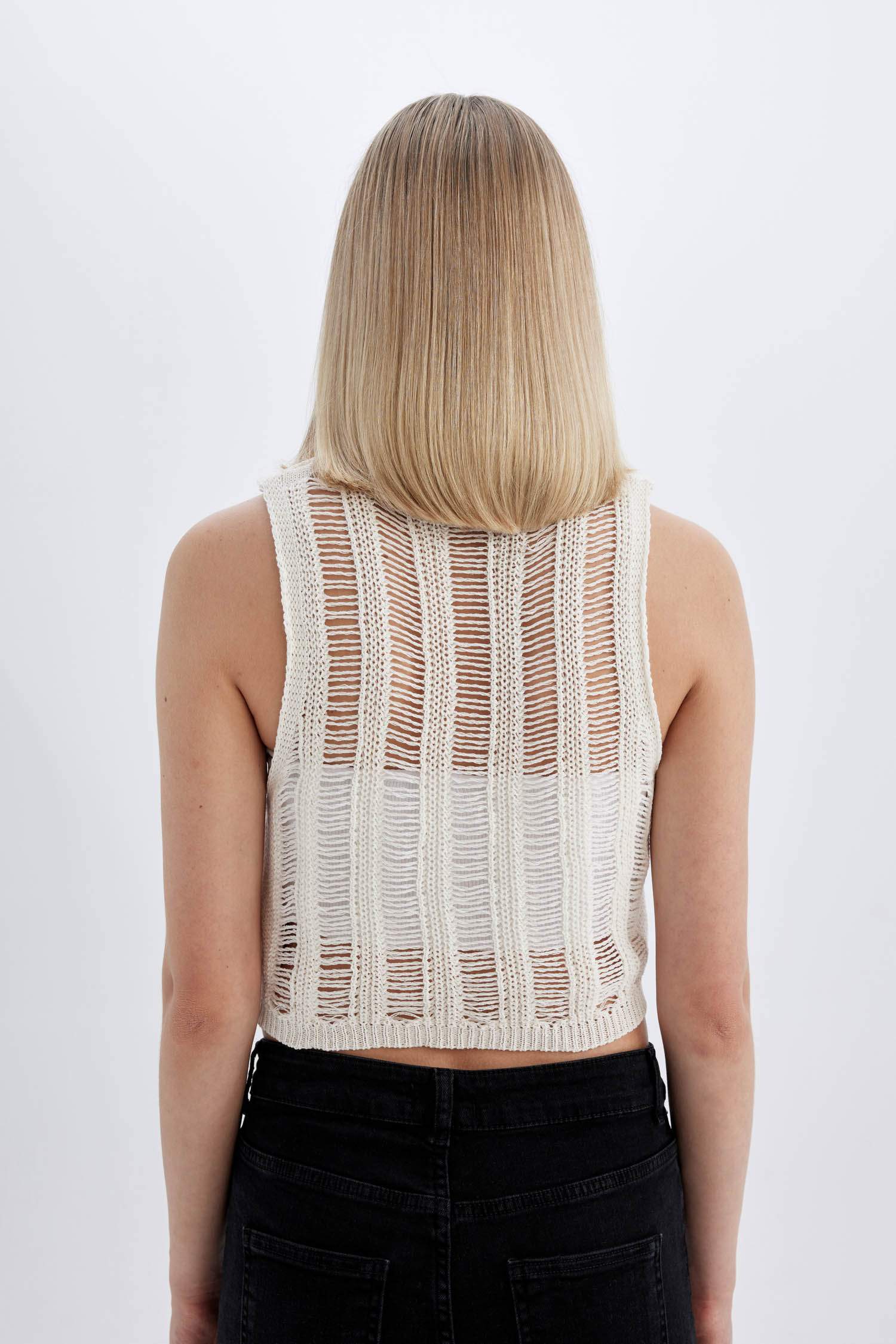 Débardeur coupe régulière à Col Rond