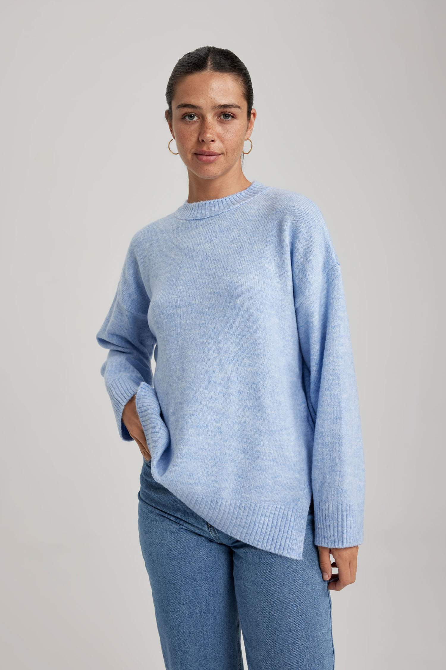 Relax Fit Crew Neck Tunic