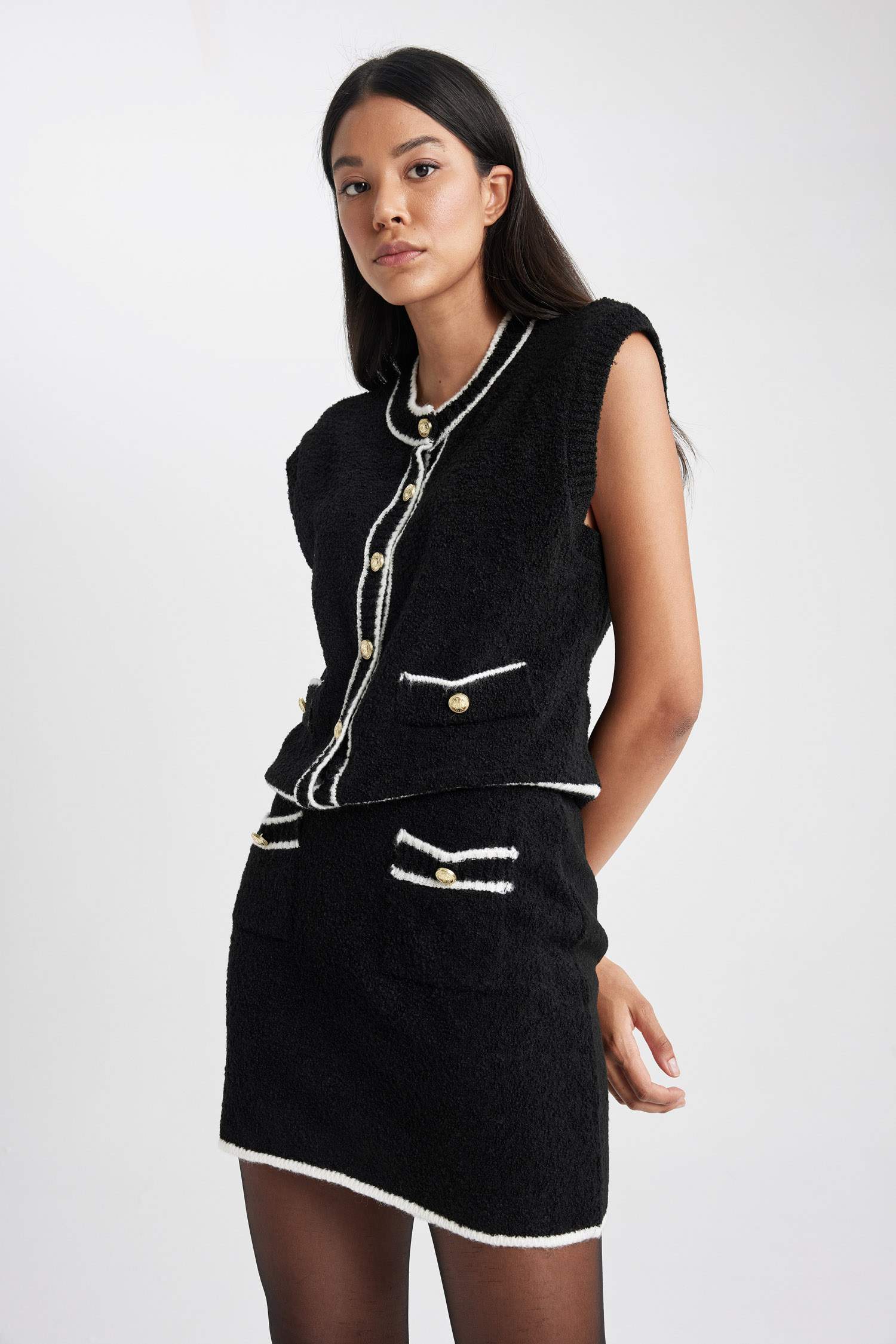 Veste Coupe Relaxant Col Rond