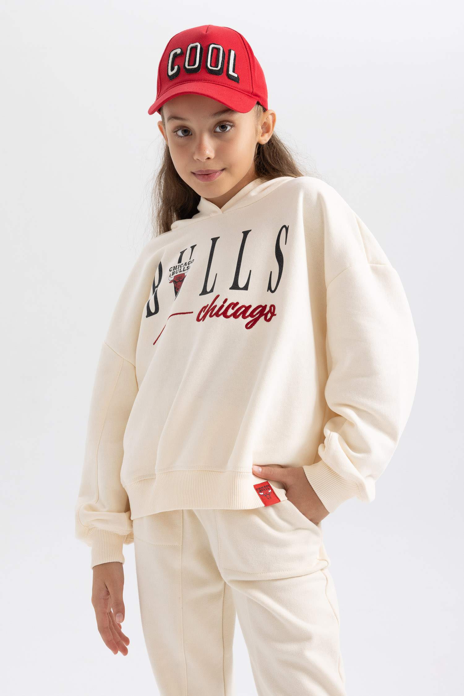 Свитшот с капюшоном NBA Chicago Bulls для девочек
