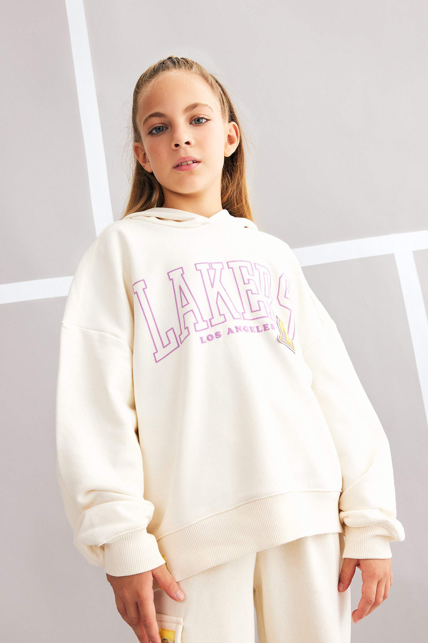 Girl NBA Los Angeles Lakers Hooded Thick Sweatshirt