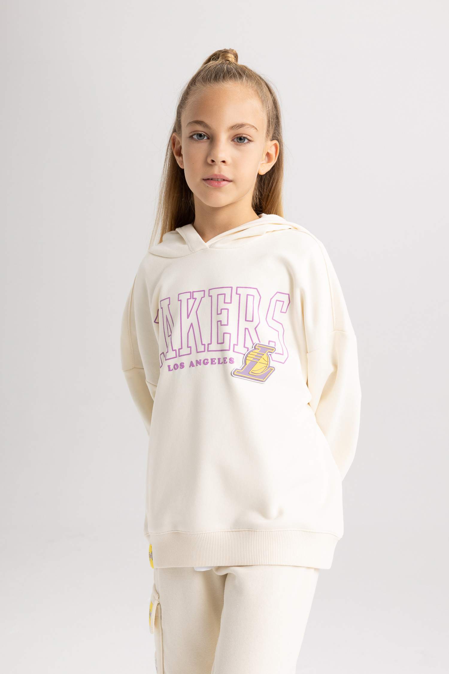 Girl NBA Los Angeles Lakers Hooded Thick Sweatshirt