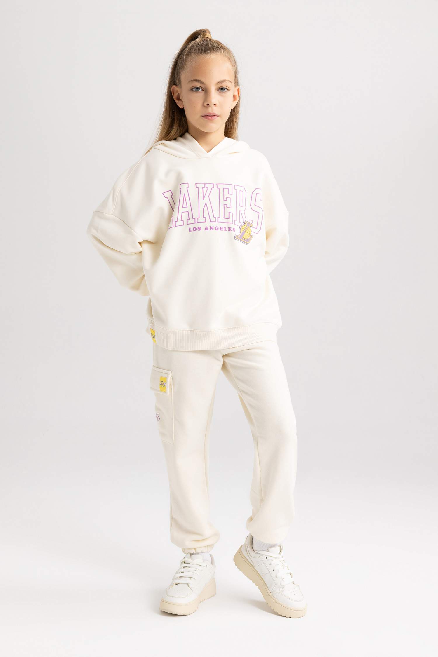 Girl NBA Los Angeles Lakers Hooded Thick Sweatshirt