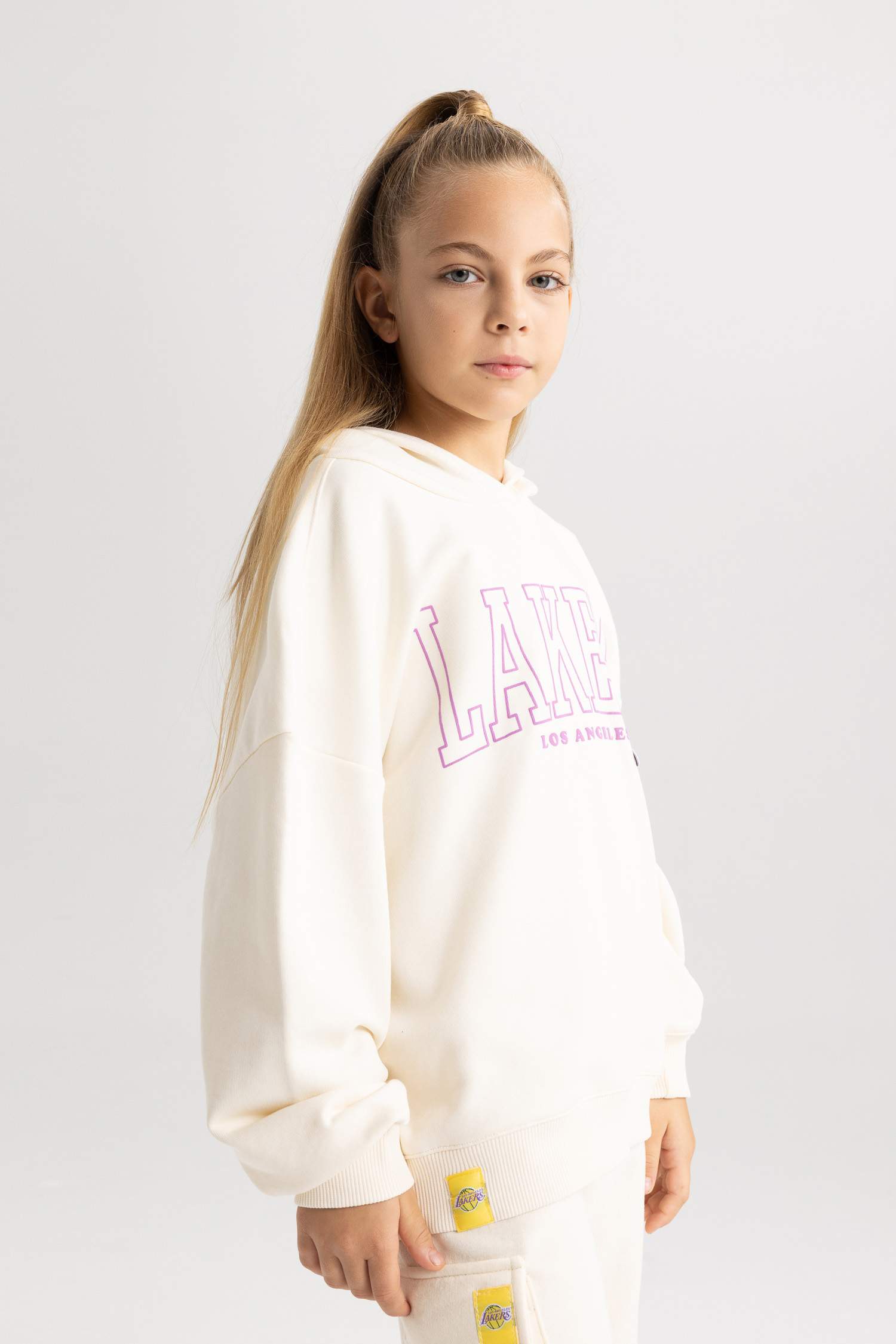 Girl NBA Los Angeles Lakers Hooded Thick Sweatshirt