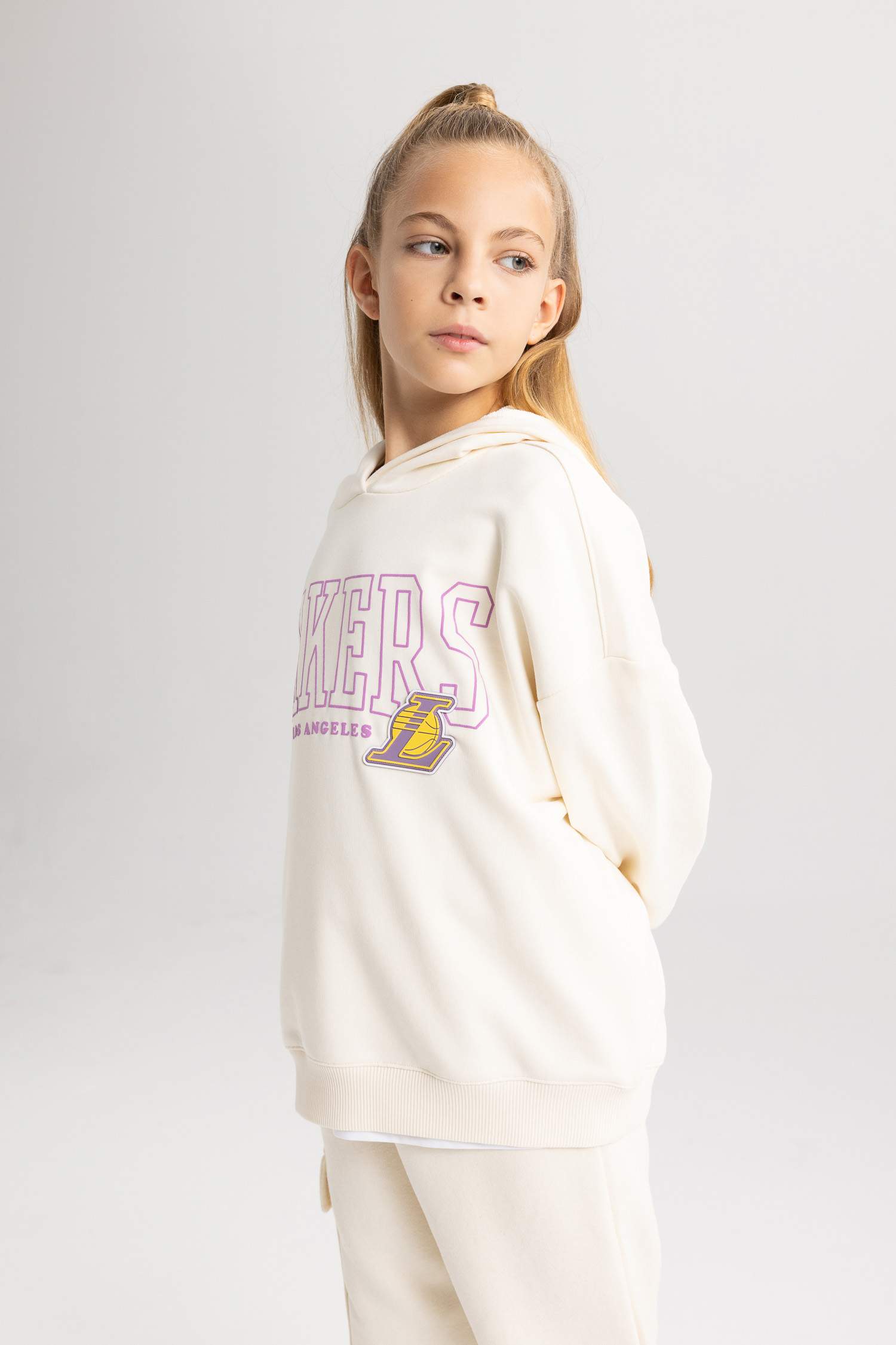 Girl NBA Los Angeles Lakers Hooded Thick Sweatshirt