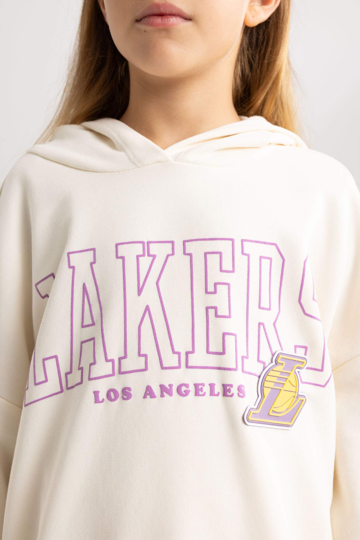 Red WOMAN DeFactoFit NBA Los Angeles Lakers Hoodie Sweatshirt 2732707