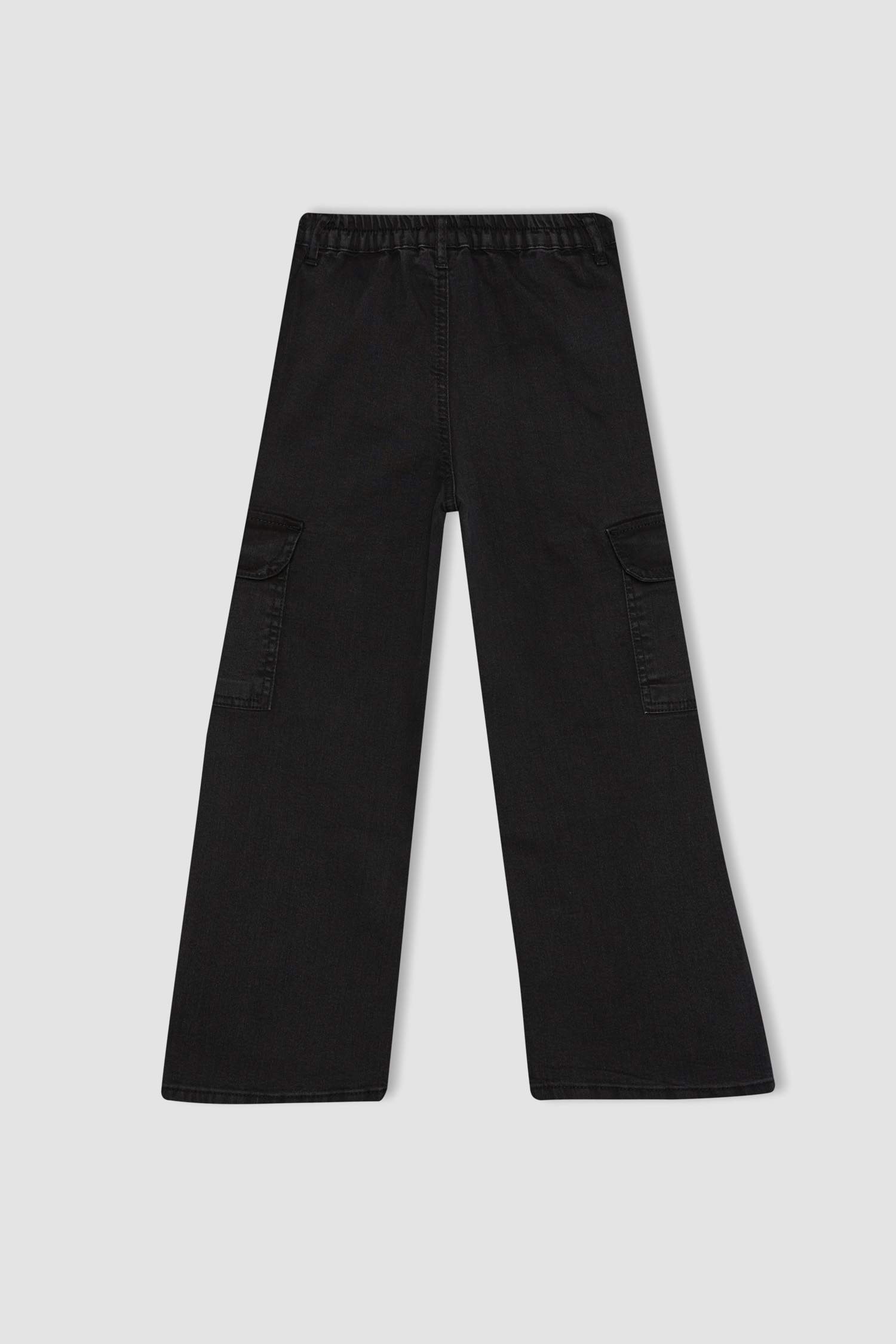 Kız Çocuk Wide Leg Kargo Geniş Paça Jean Pantolon