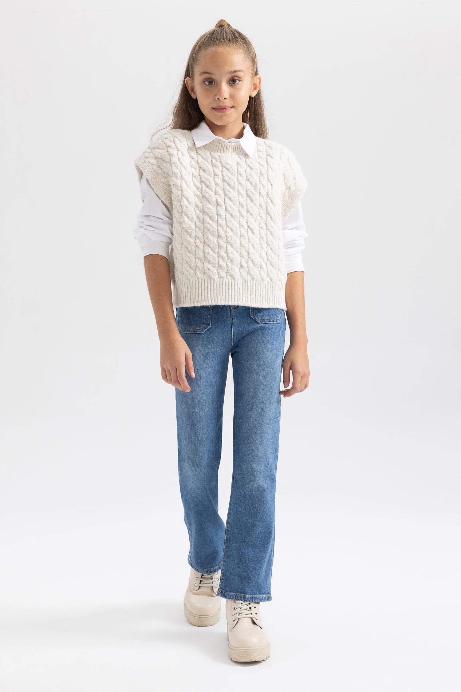 Джинсы клеш для девочек