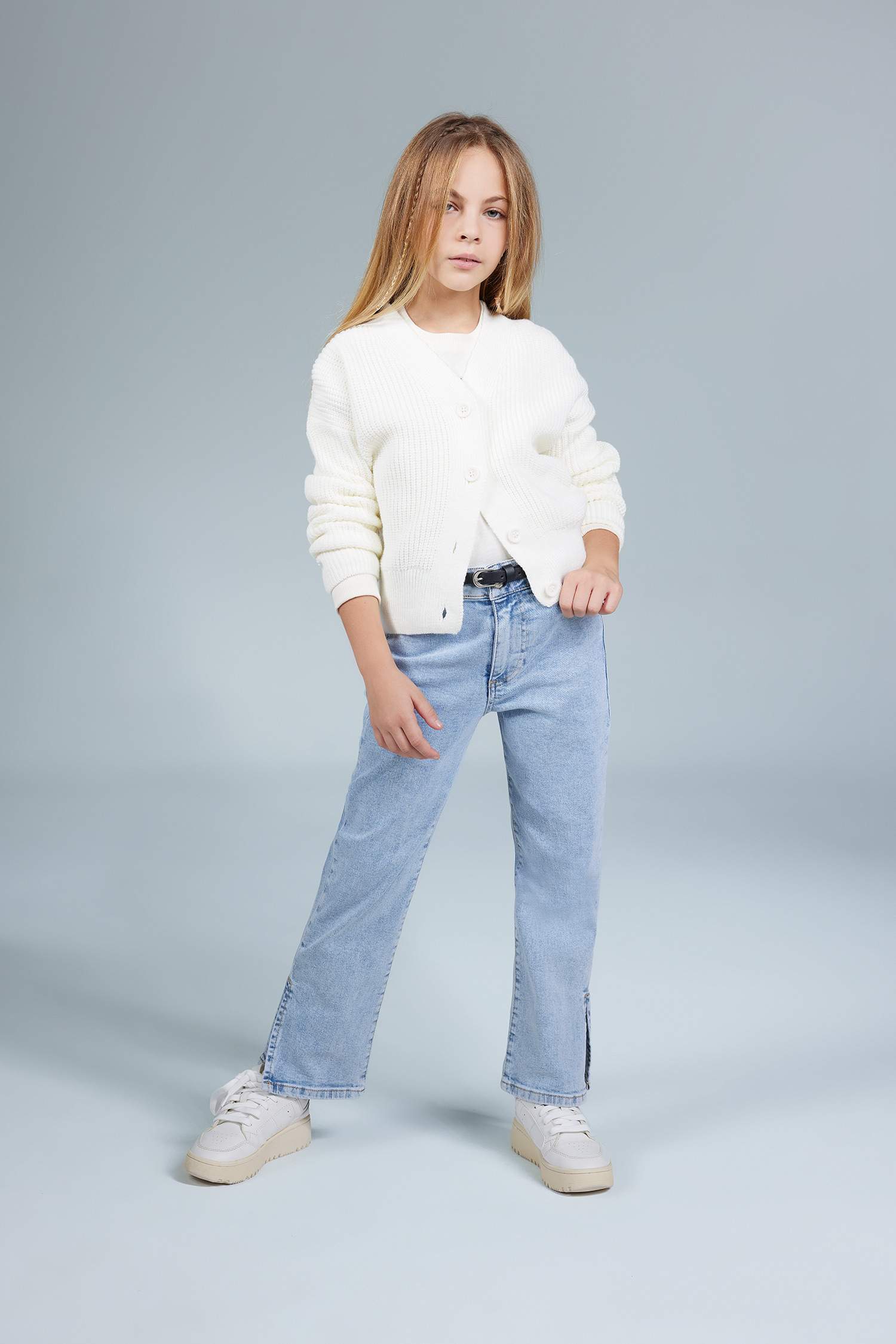 Қыздарға тік пішім джинсы Шалбар