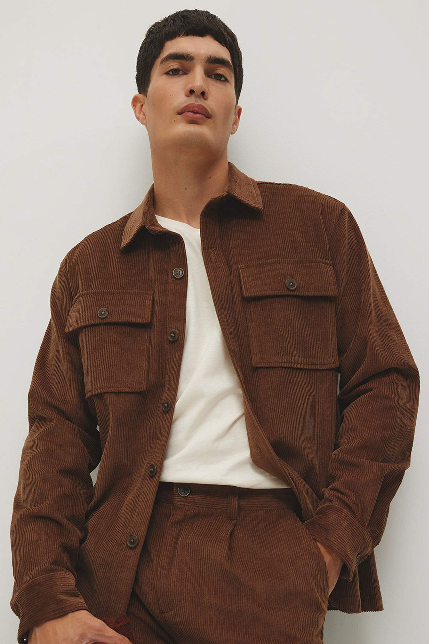 қалыпты пішім поло жаға Сыртқа киетін жейде