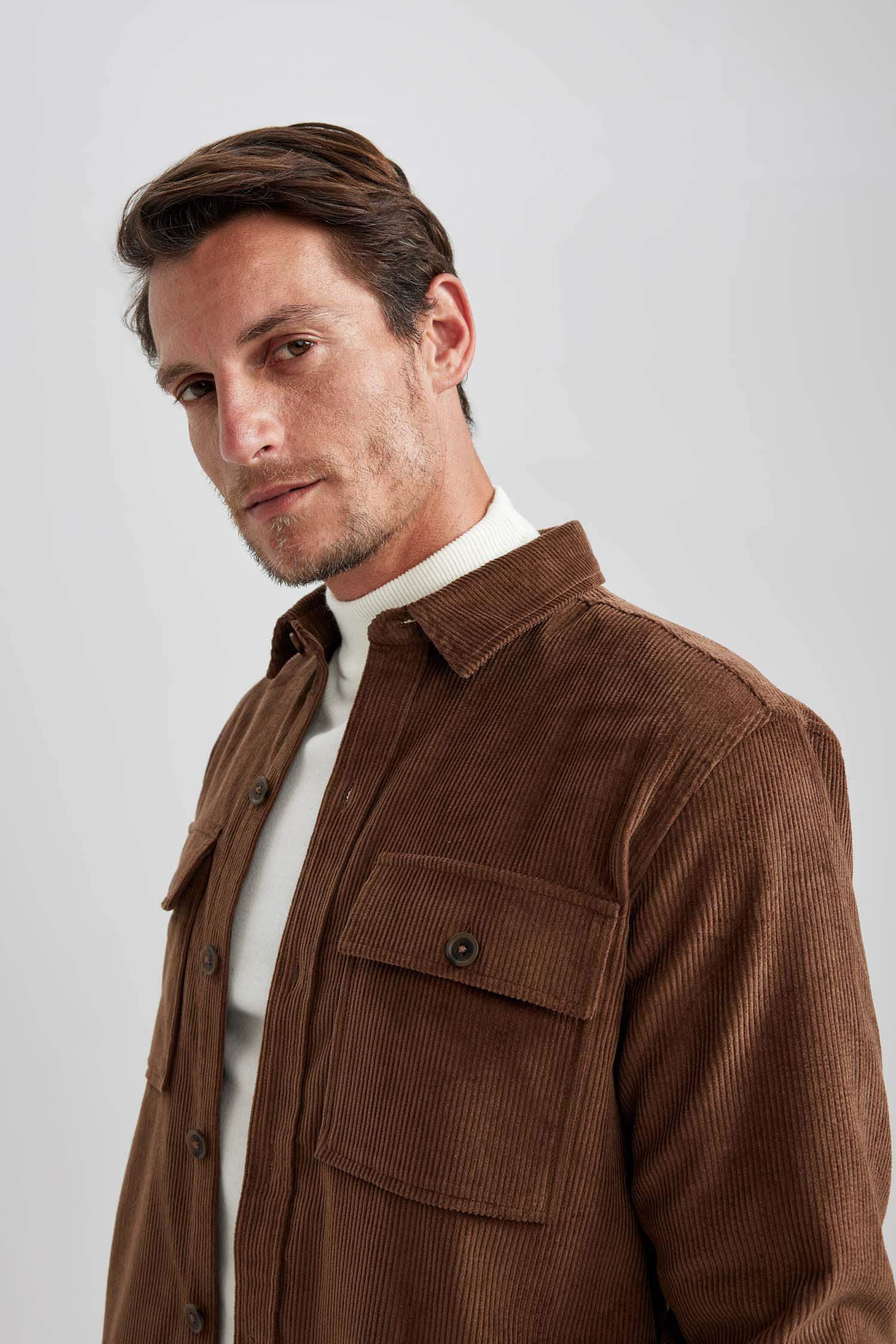 қалыпты пішім поло жаға Сыртқа киетін жейде