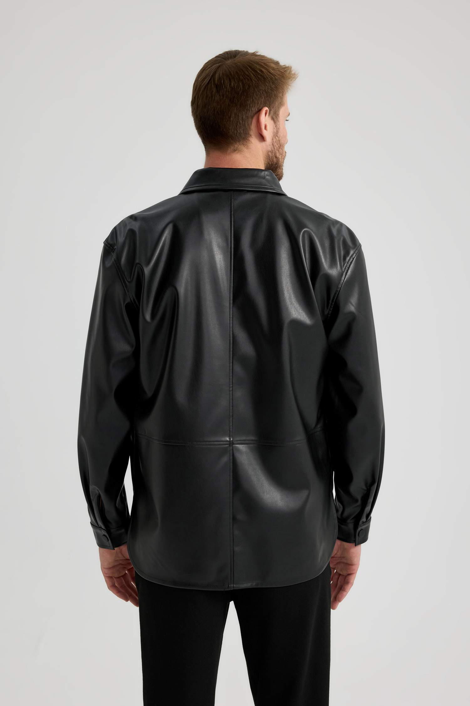 Рубашка свободного кроя с длинным рукавом