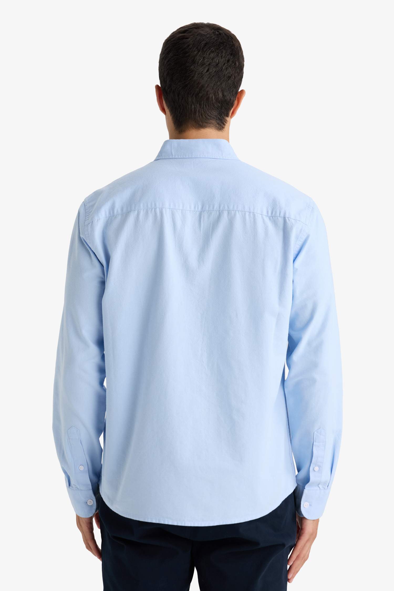 Regular Fit Polo Yaka Oxford Uzun Kollu Gömlek