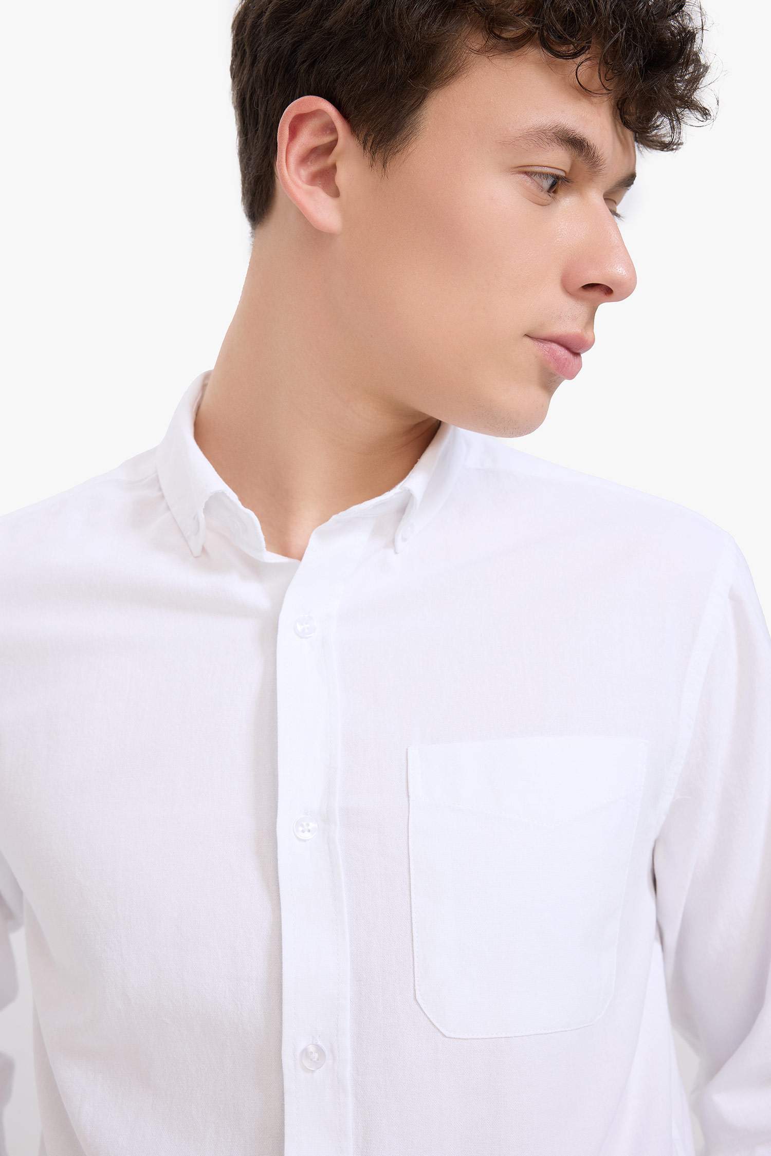 Regular Fit Polo Shirt Oxford Long Sleeve Shirt