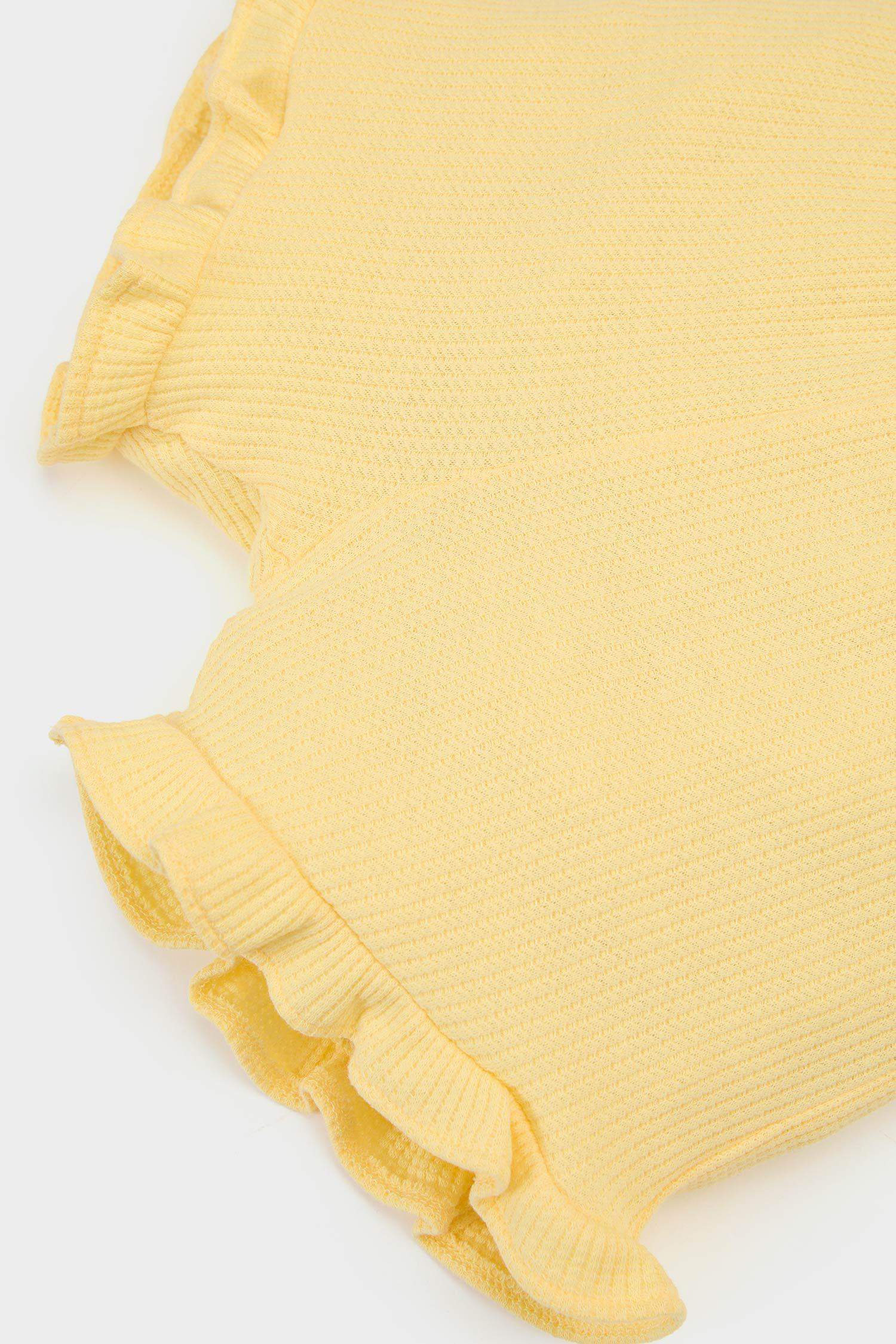 Baby Girl Regular Fit Waffle Shorts