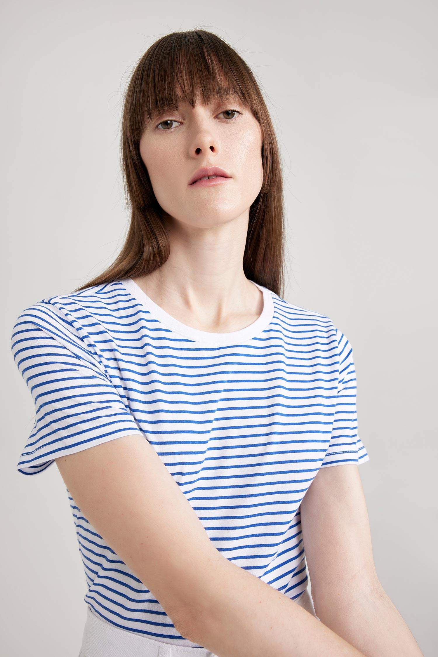 T-Shirt à Manches Courtes coupe régulière Col Ras Du Cou