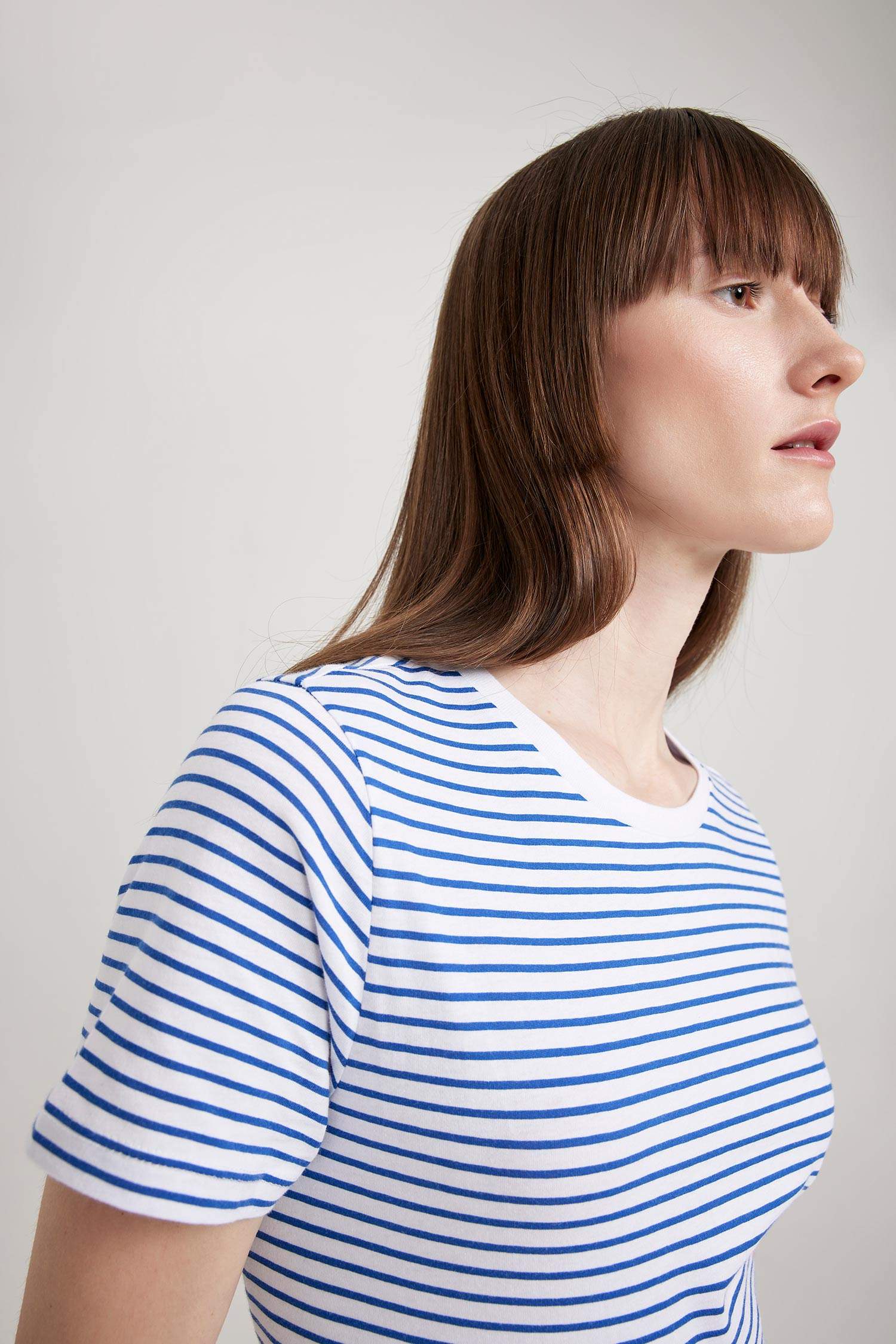 T-Shirt à Manches Courtes coupe régulière Col Ras Du Cou