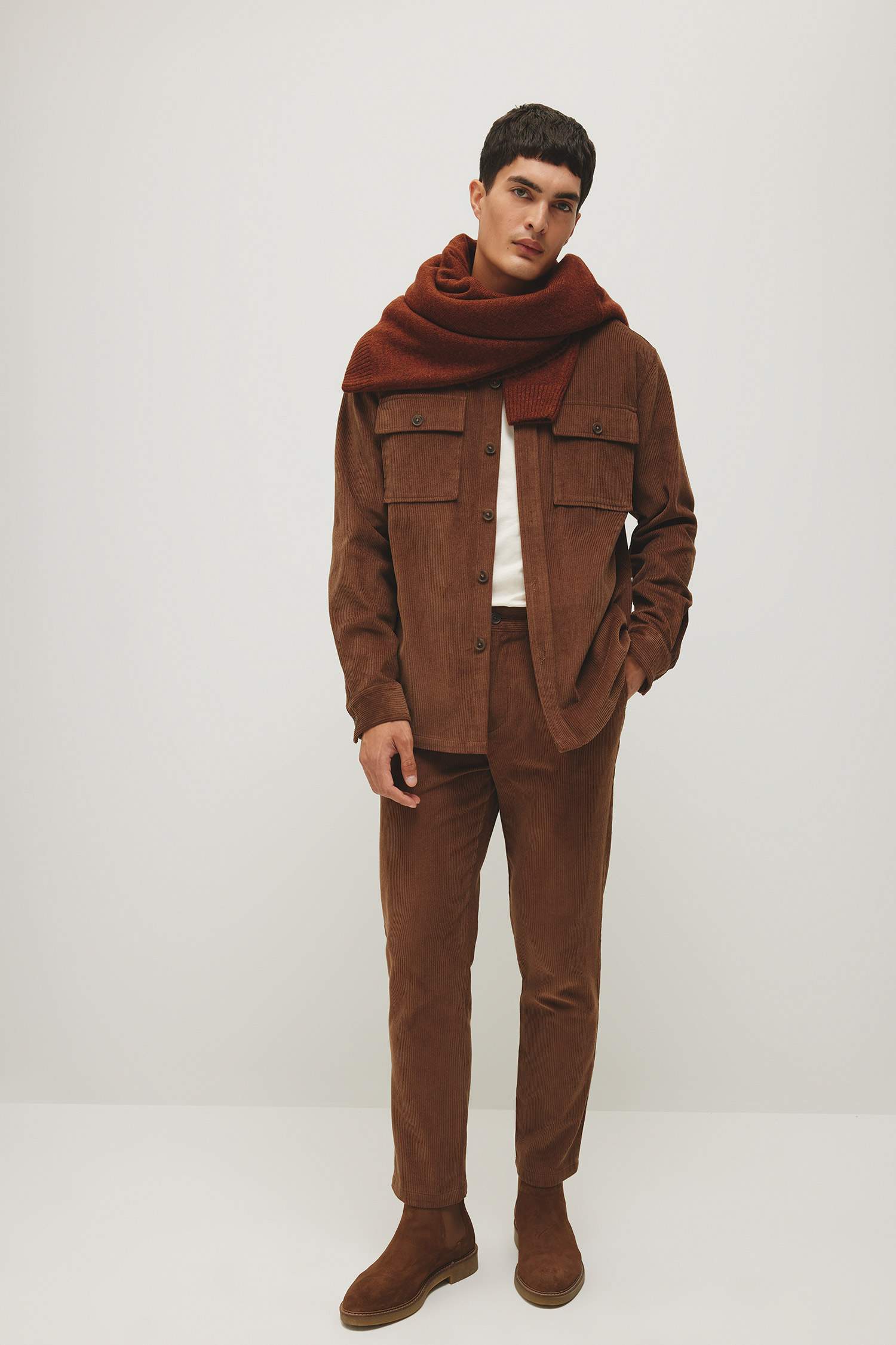 Брюки из бархата