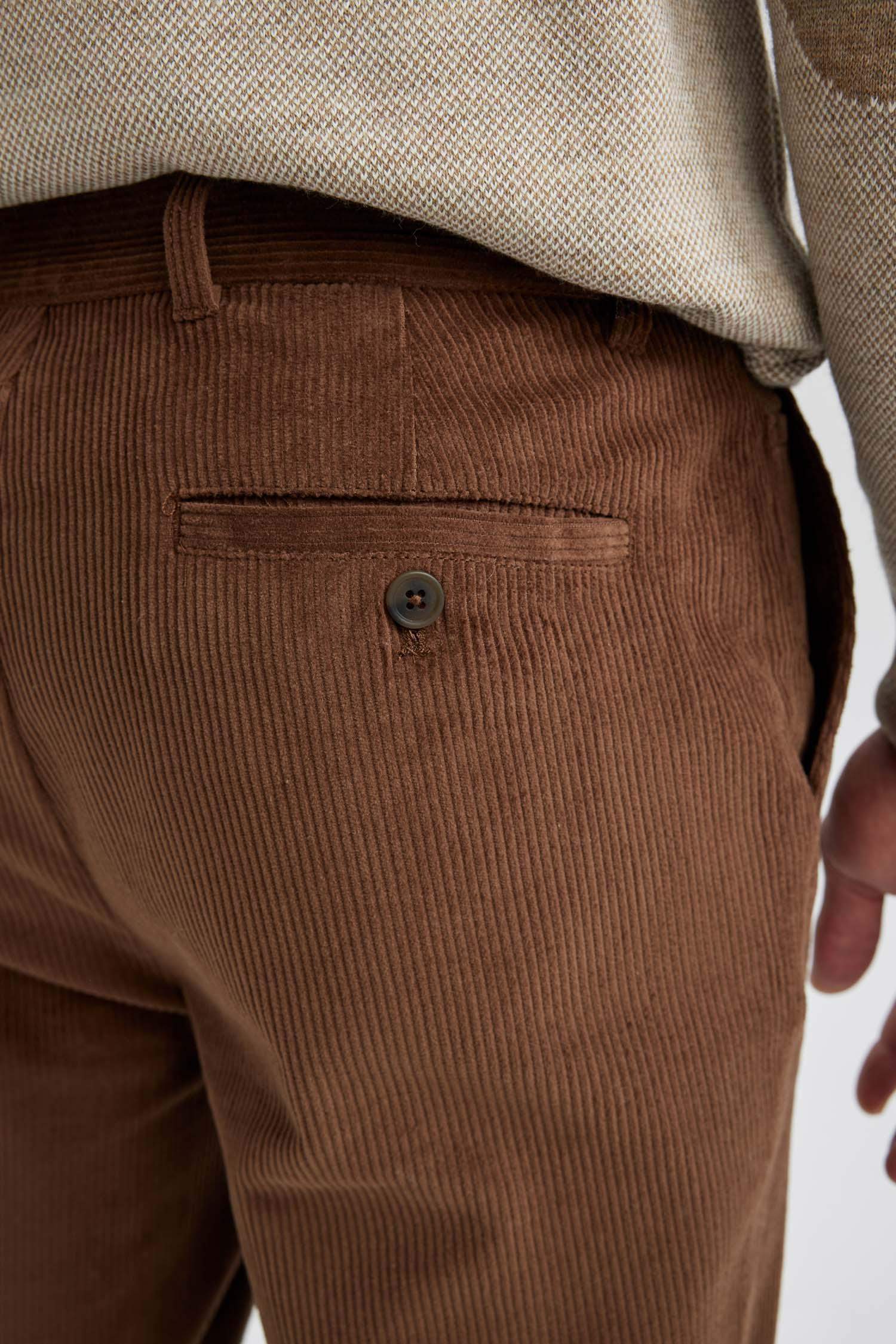 бейімделген пішім барқыт тұрақты етек Шалбар