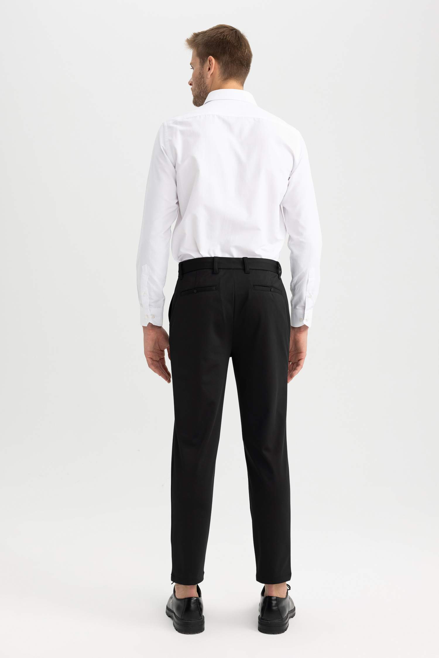 Jogger Pantolon Düz Paça Beli Lastikli Her Yöne Esneyen Cepli