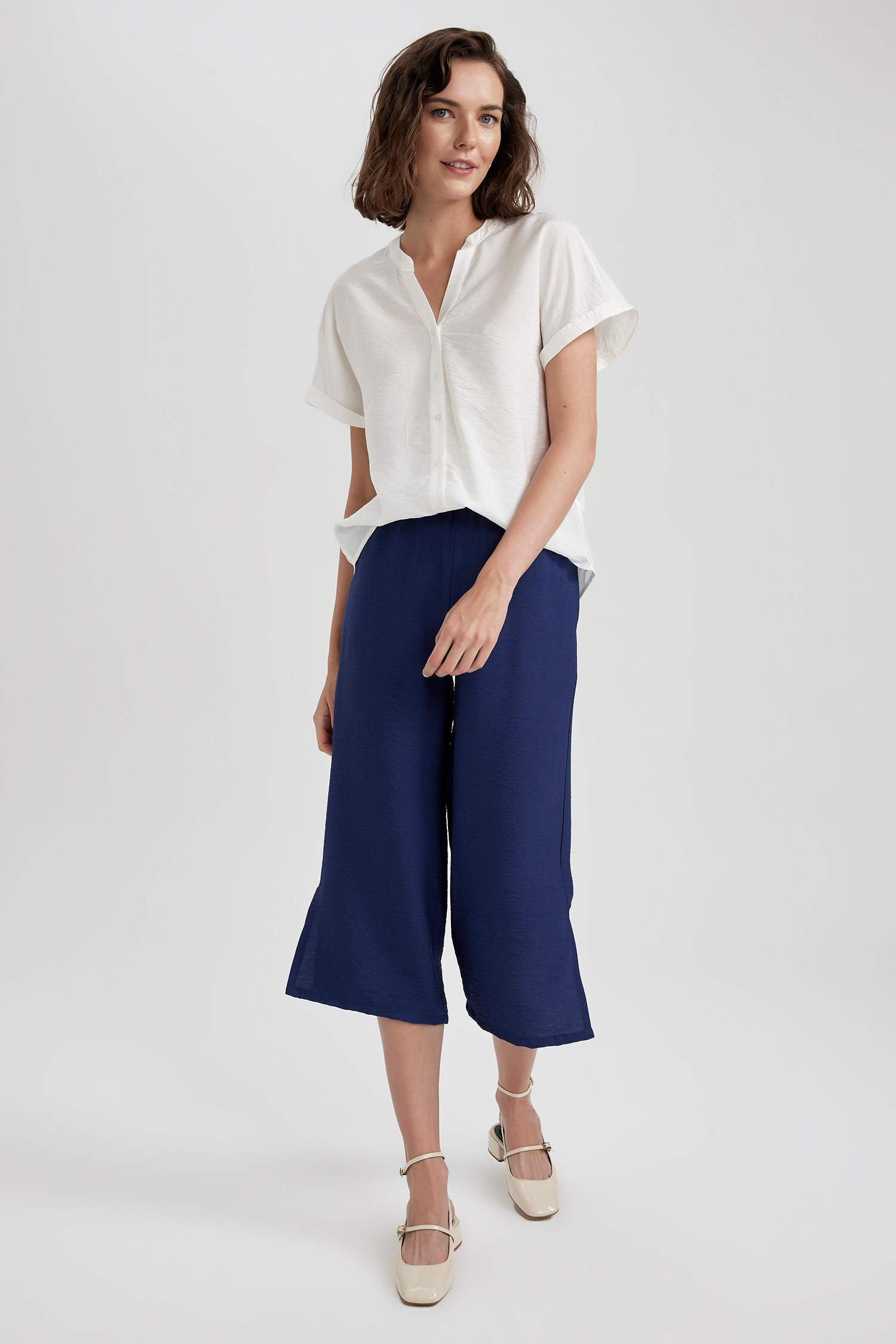 Jerry Jupe Midi à Enfiler Pour Femme, Extensible Et Soyeuse, Ourlet