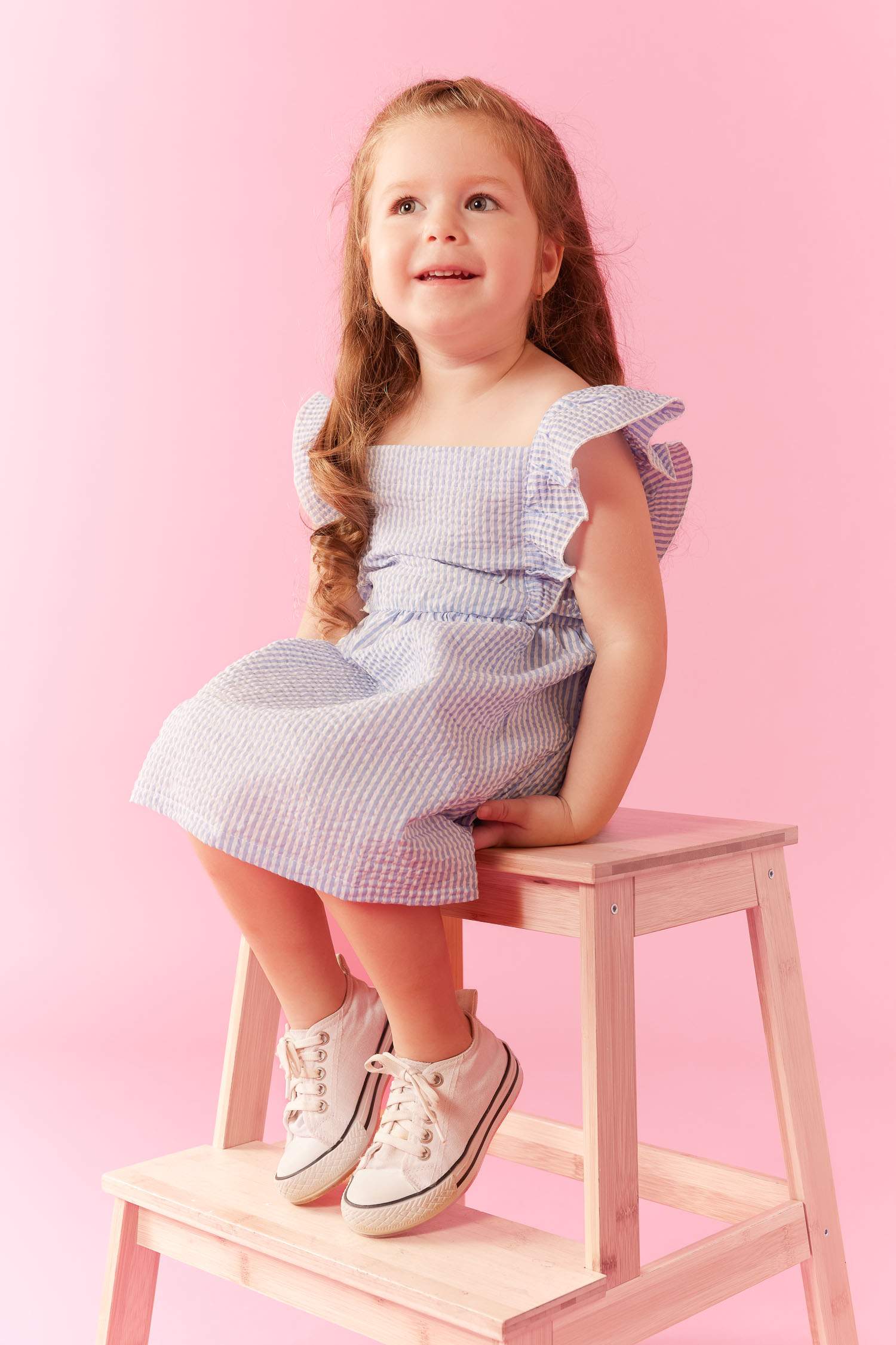 Regular Fit Striped Sleeveless Woven Dress