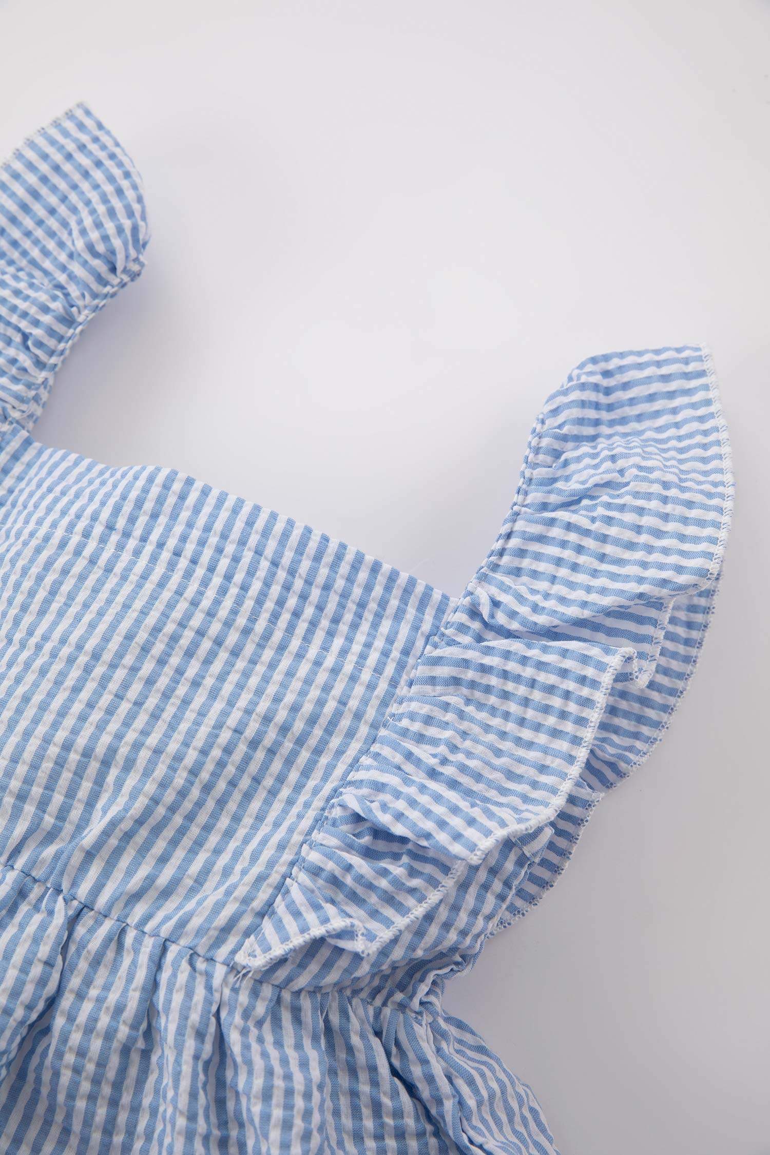 Regular Fit Striped Sleeveless Woven Dress