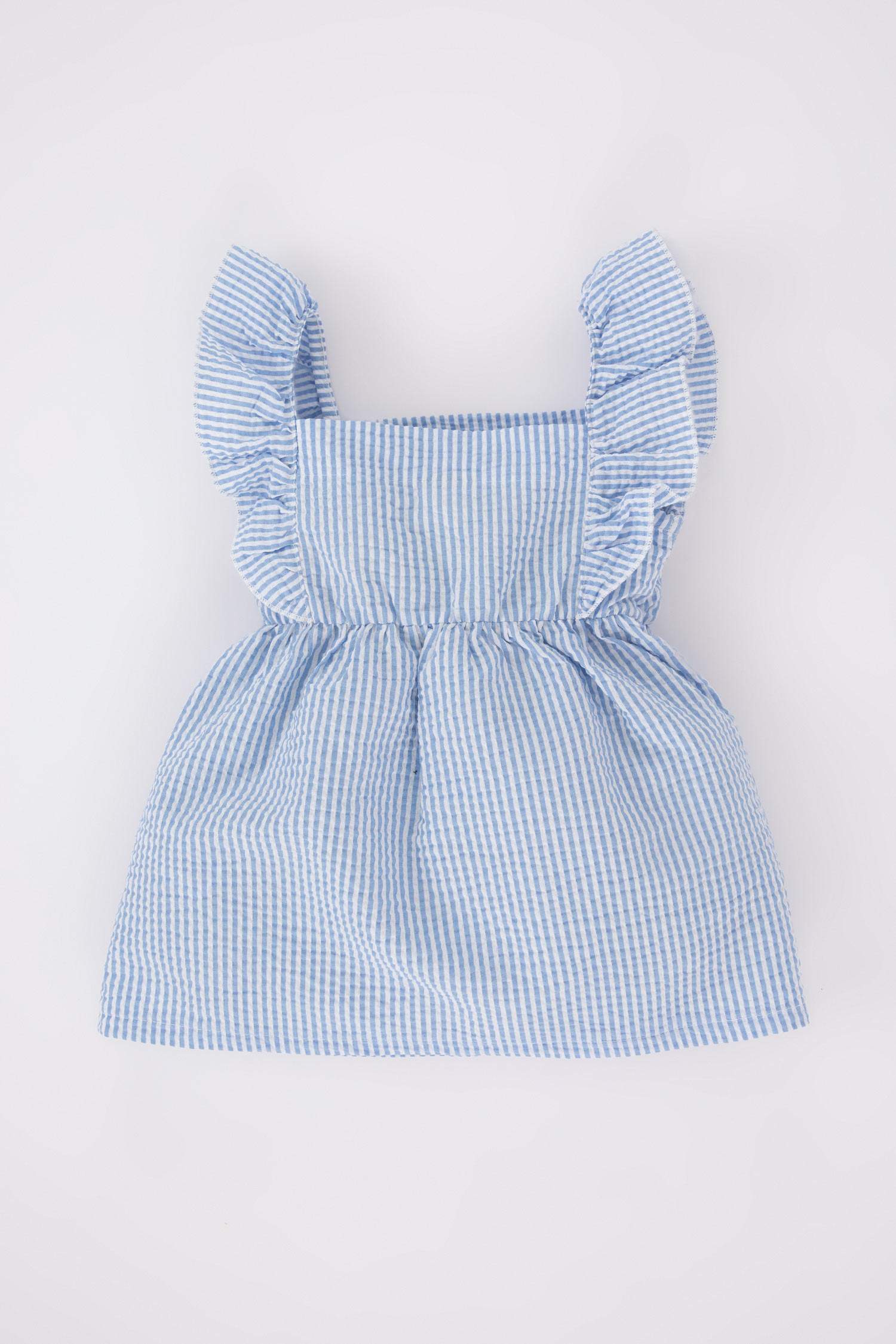 Regular Fit Striped Sleeveless Woven Dress