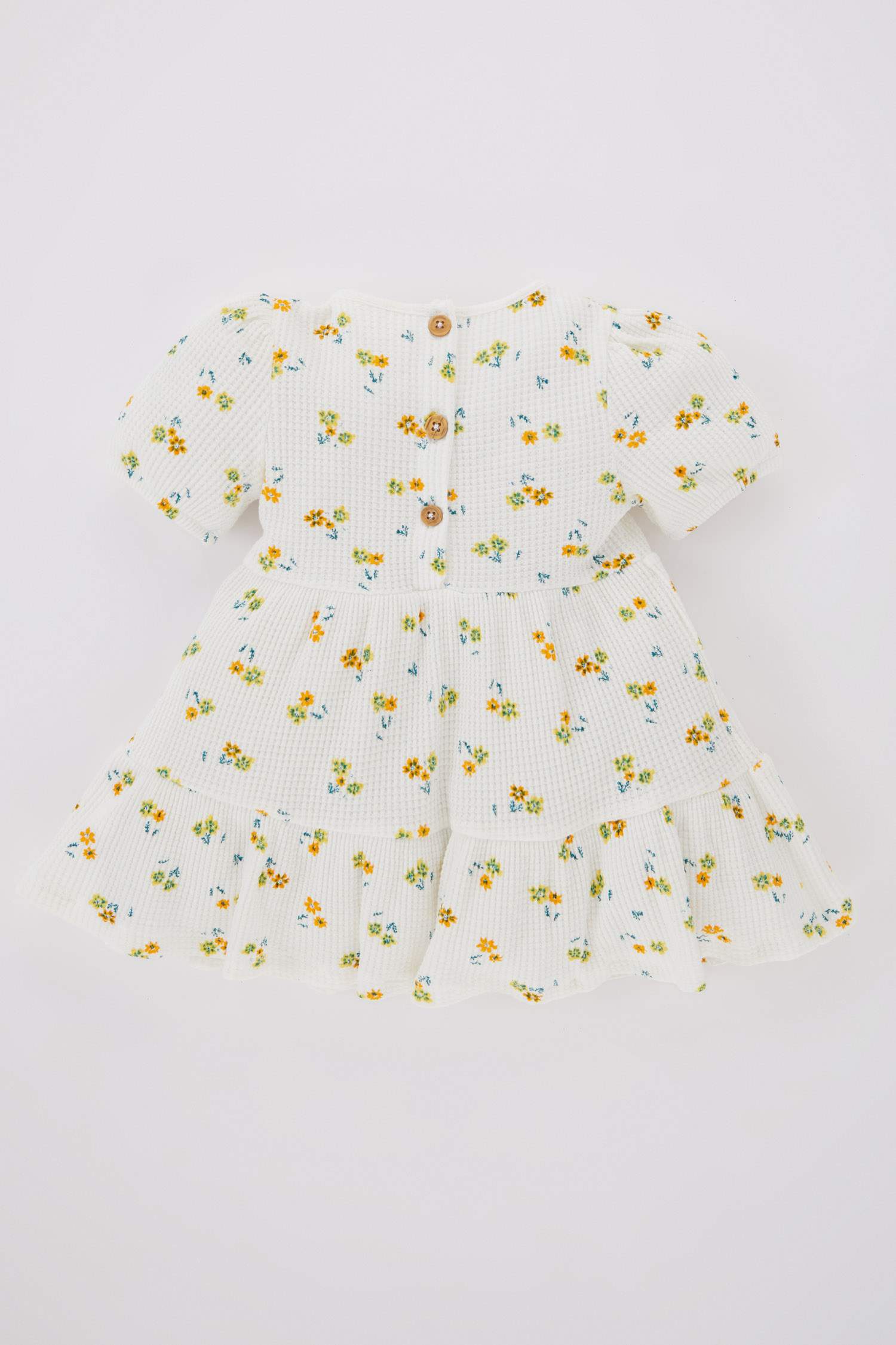 فستان بناتي فلورال بقصة عادية