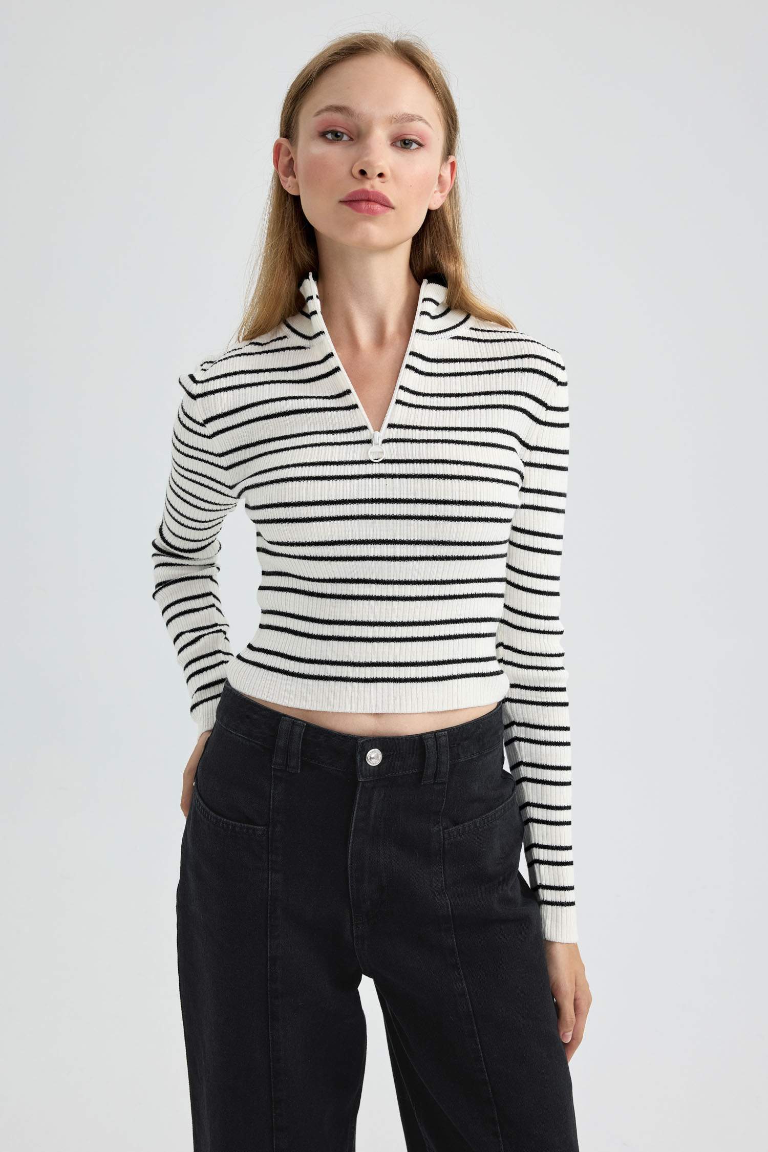 بلوز صوف تريكو سليم فيت بياخة بولو