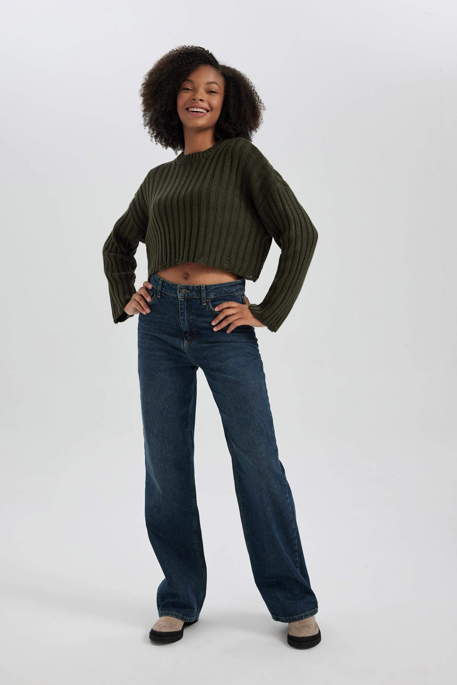 Regular Fit Crew Neck Knitwear Pullover