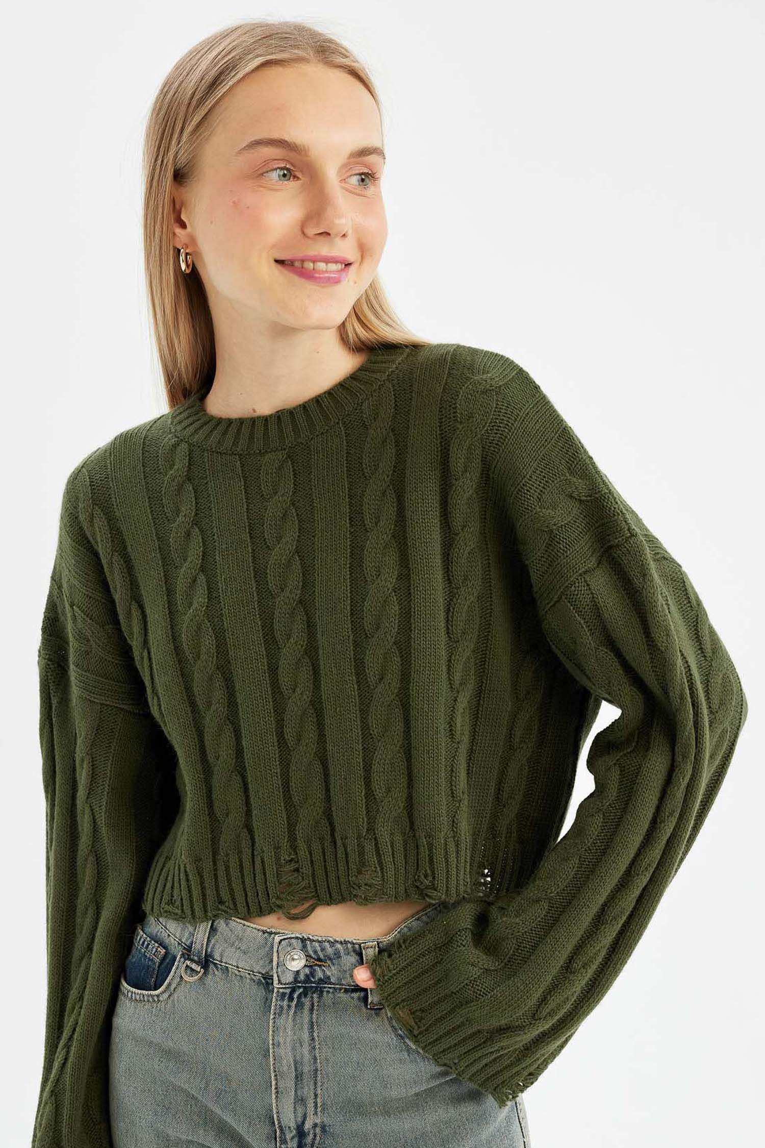 Regular Fit Crew Neck Knitwear Pullover