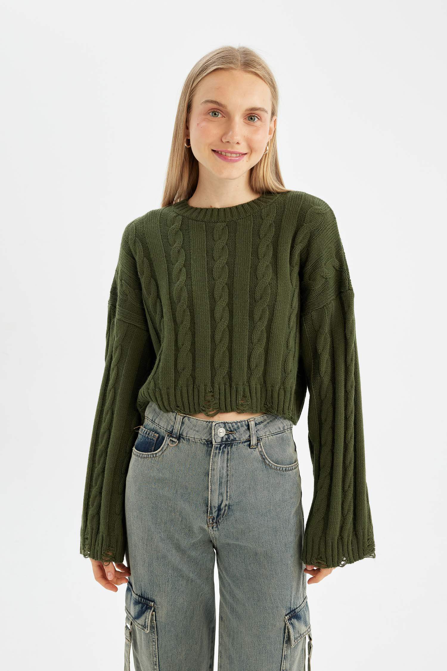 Regular Fit Crew Neck Knitwear Pullover