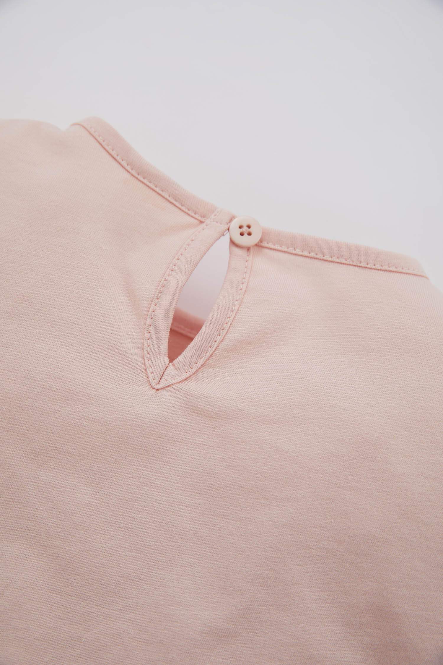 Baby Girl Regular Fit Crew Neck Fun Printed Short Sleeve T-Shirt