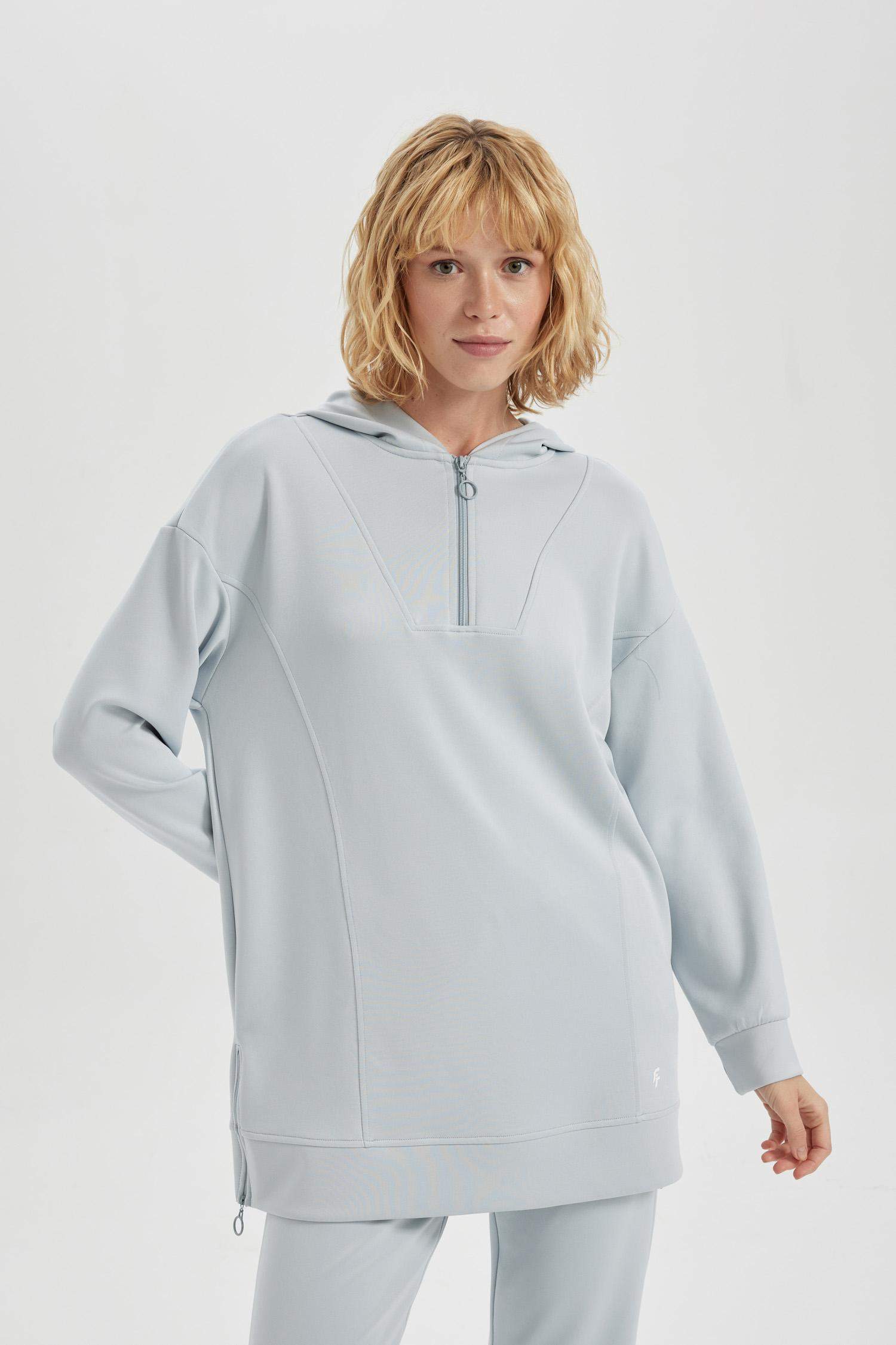 Long Fit Hooded Scuba Diver Sports Sweatshirt