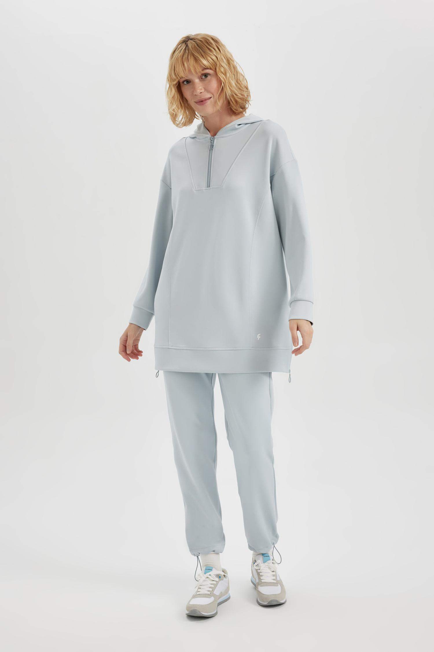 Long Fit Hooded Scuba Diver Sports Sweatshirt