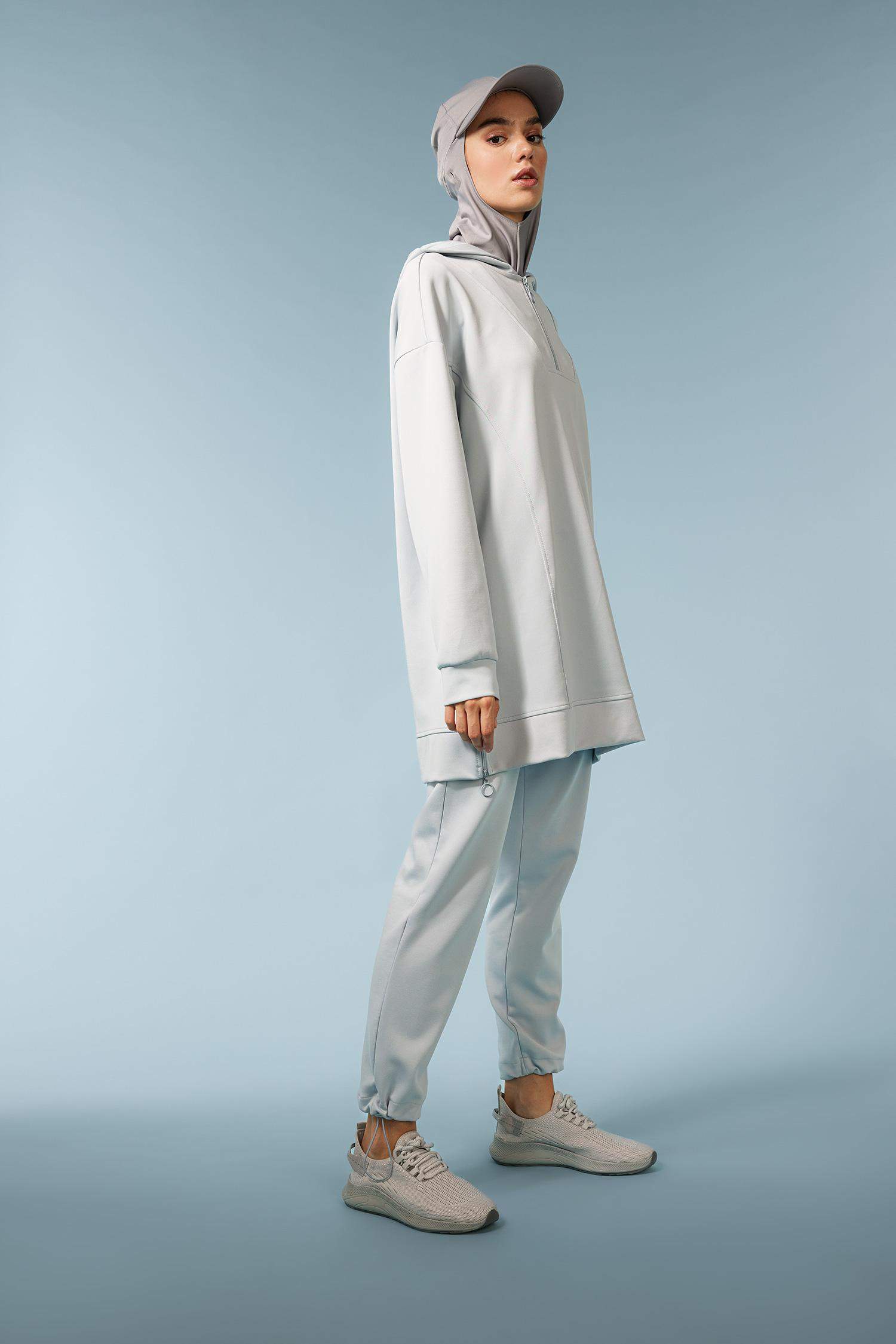 بنطلون سويت بانتس قماش سكوبا قصة عادية من DeFactoFit