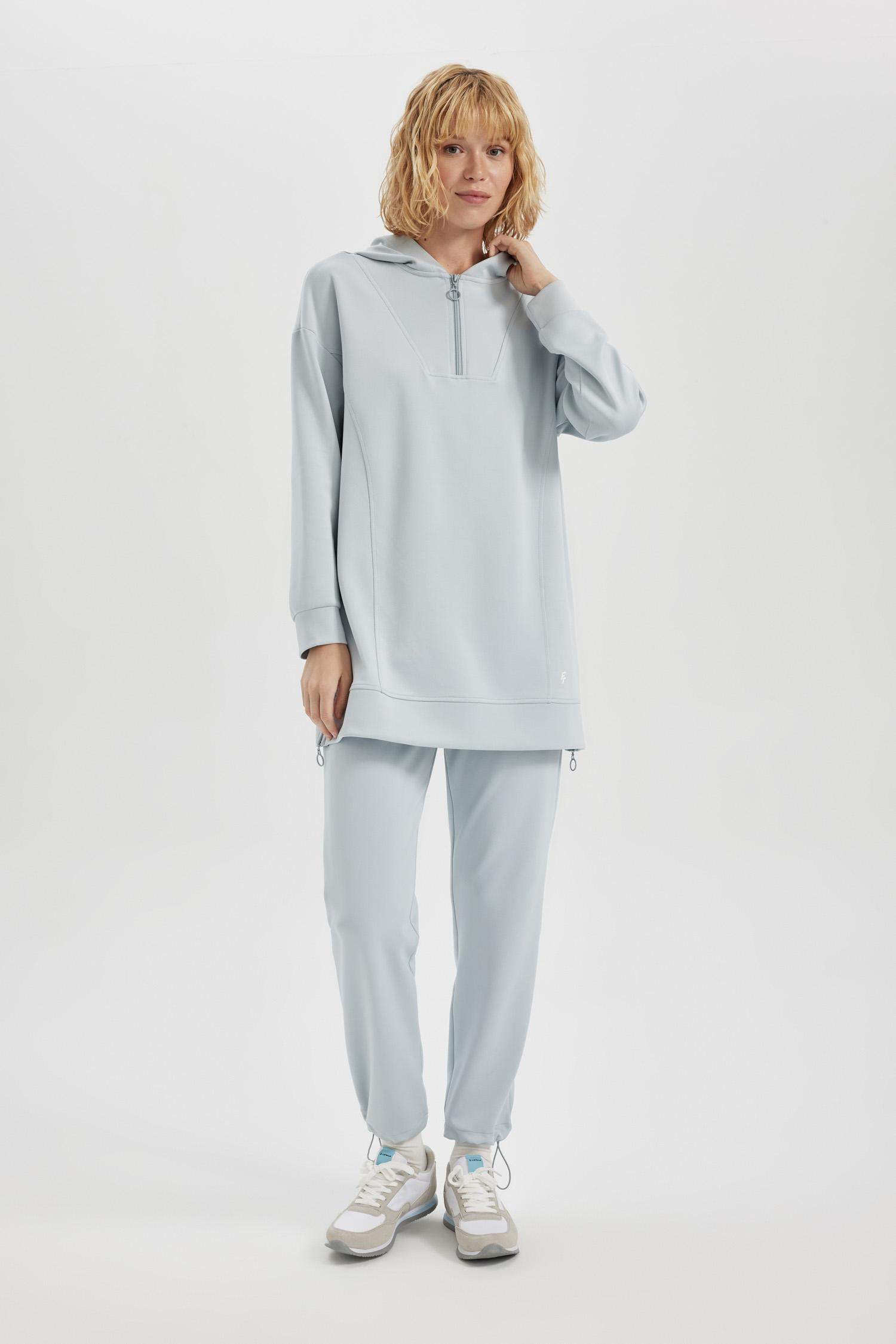 بنطلون سويت بانتس قماش سكوبا قصة عادية من DeFactoFit