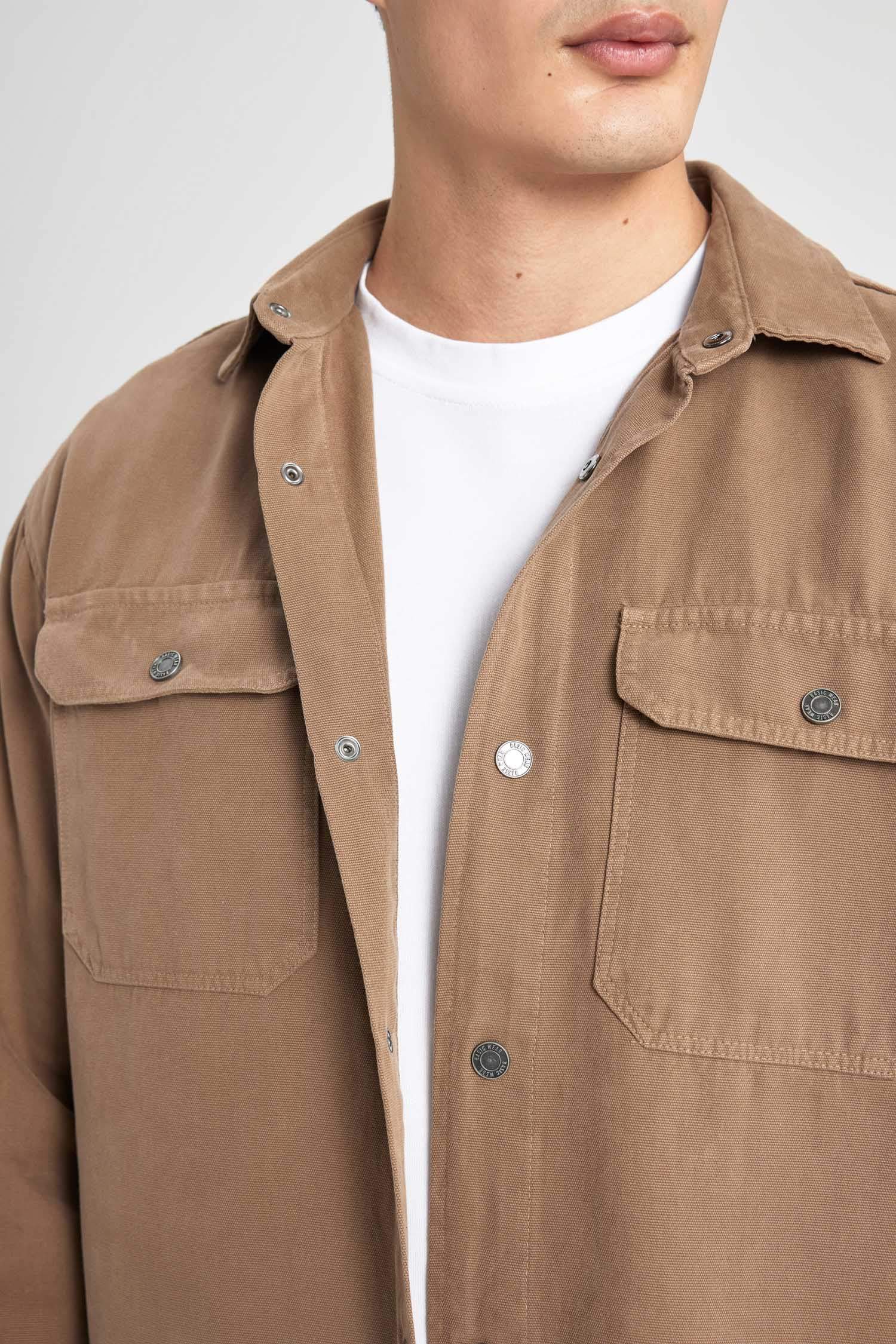 релакс пішімі поло жаға Сыртқа киетін жейде