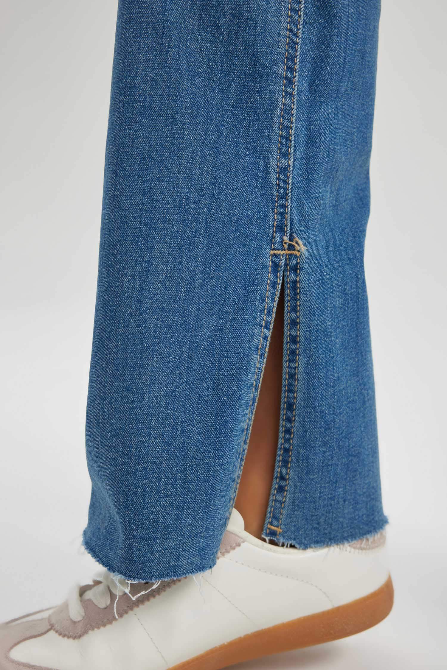 Slim Flare Fit High Waist Straight Flare Leg Long Jeans