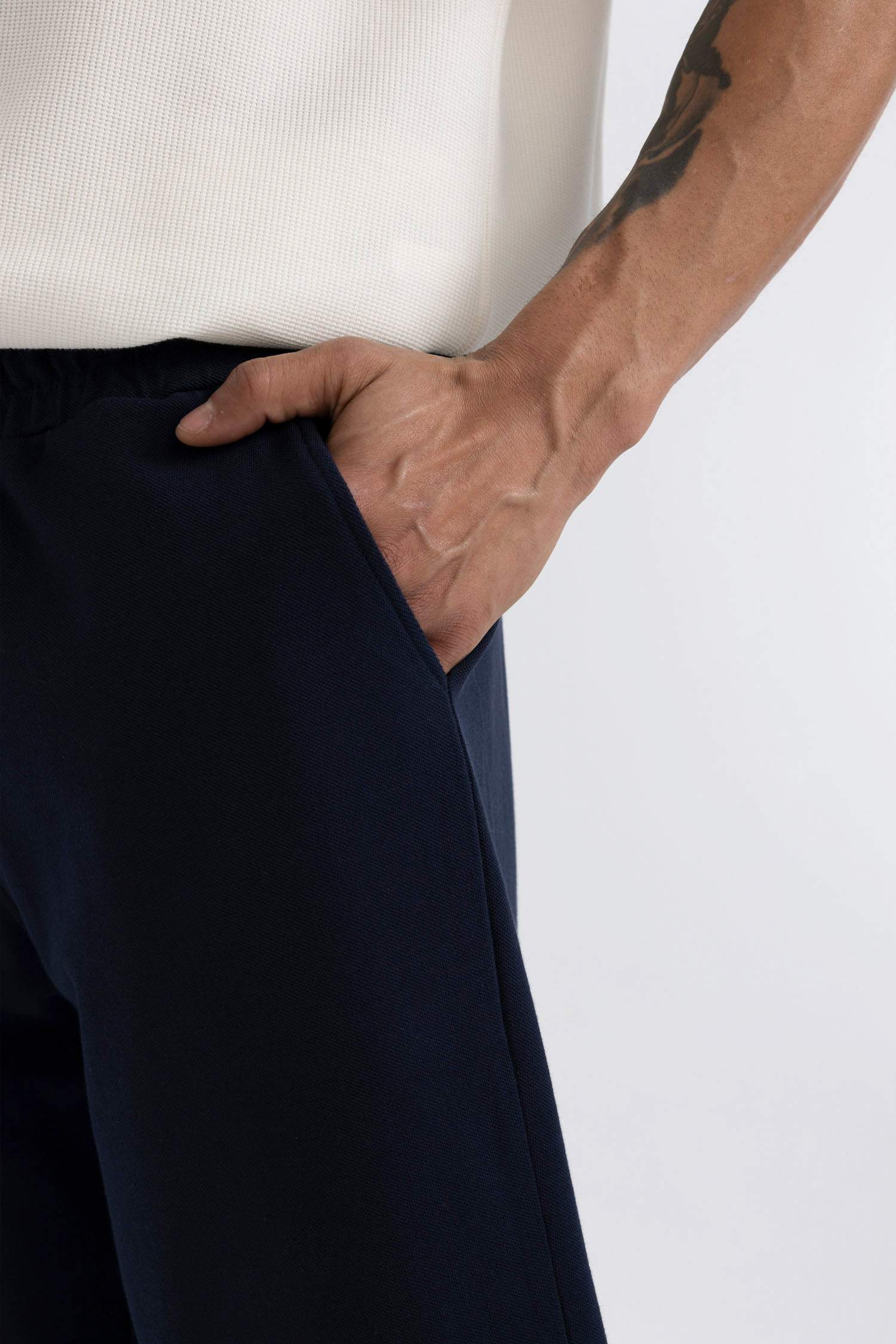 شورت بيجاما قصة عادية بجيب