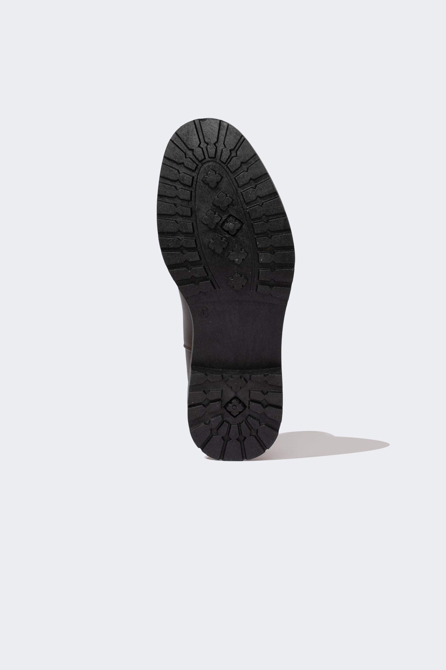 Bottes à enfiler à Semelle Plate Cuir Synthétique Pour Homme