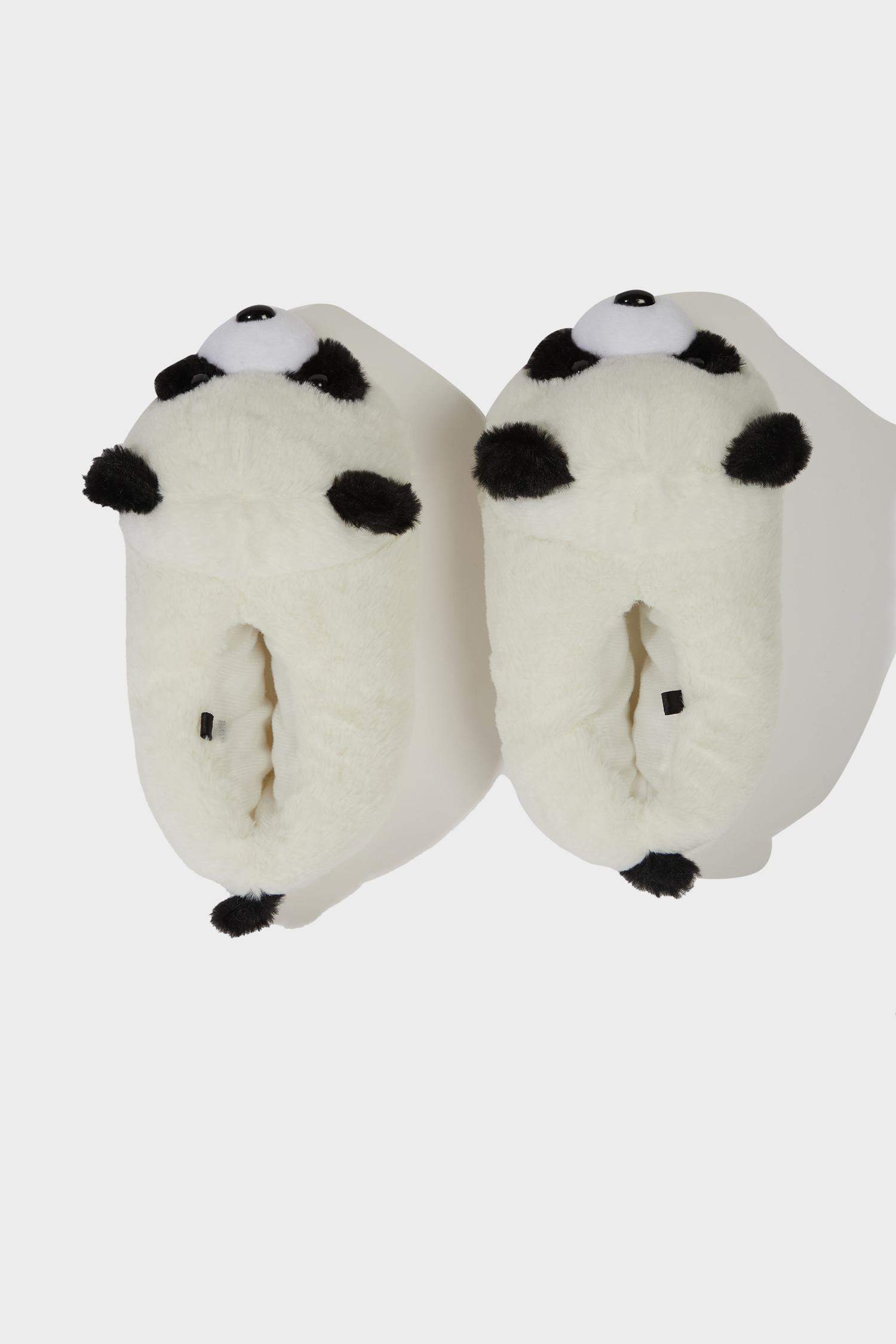 Boy Panda Themed Flat Sole Home Boots
